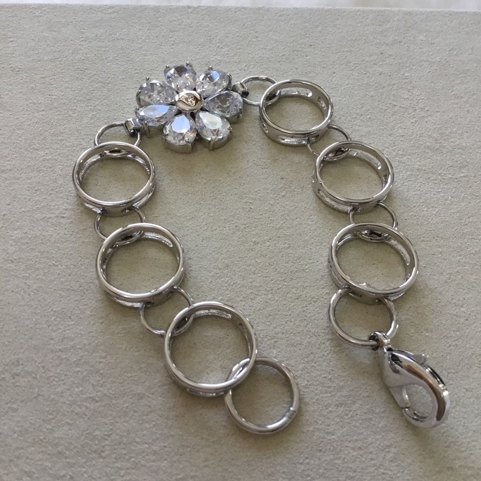 Other Silver Sunflower Crystal Bracelet Size ONE SIZE - 2 Thumbnail