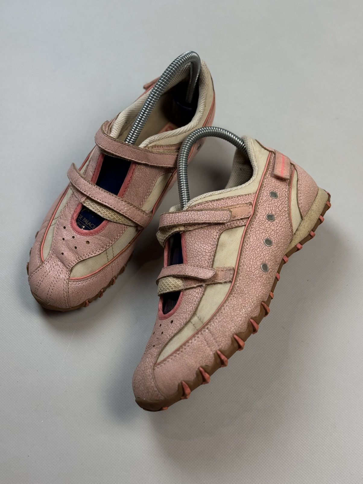 Diesel Vintage Y2K Leather Pink Straps Low Top Sneakers Ballets Size US 7 / IT 37 - 14 Thumbnail