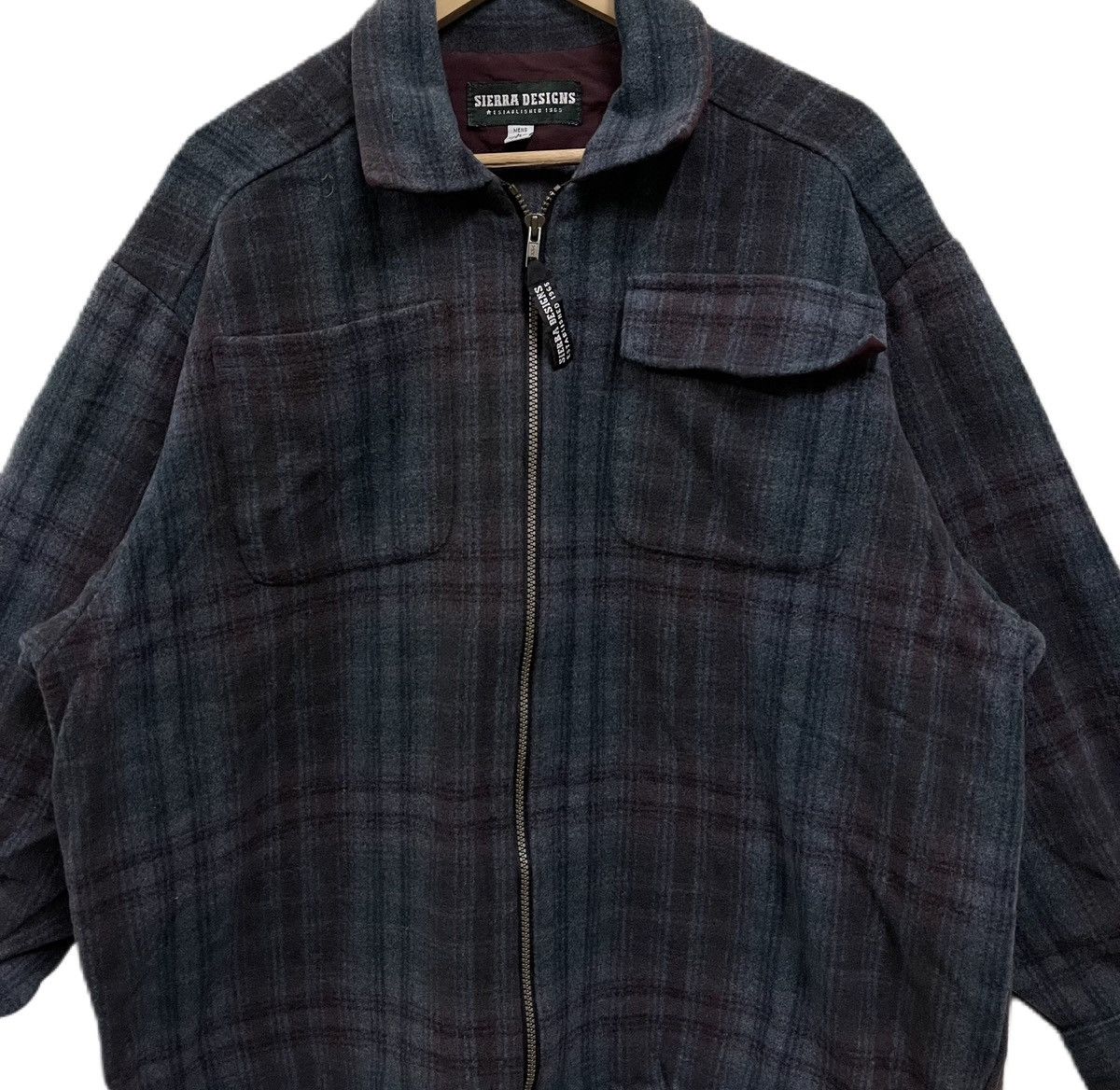 Sierra Designs Vintage 90s Sierra Designs Wool Shirt Jacket Checked Size US XL / EU 56 / 4 - 2 Thumbnail