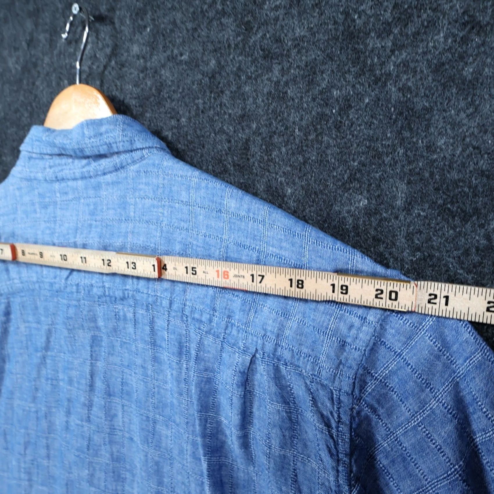 Weatherproof Weatherproof Vintage Button-Down Shirt Mens XL Blue Excellent Short Sleeve Linen Blend Grid Shirt Size US XL / EU 56 / 4 - 5 Thumbnail