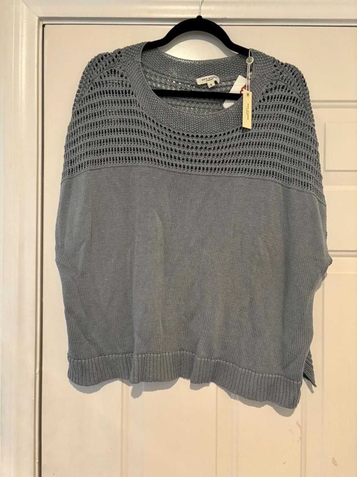 Designer Womens Max Studio oversized sz S knit shirt #387 Size S / US 4 / IT 40 - 1 Thumbnail