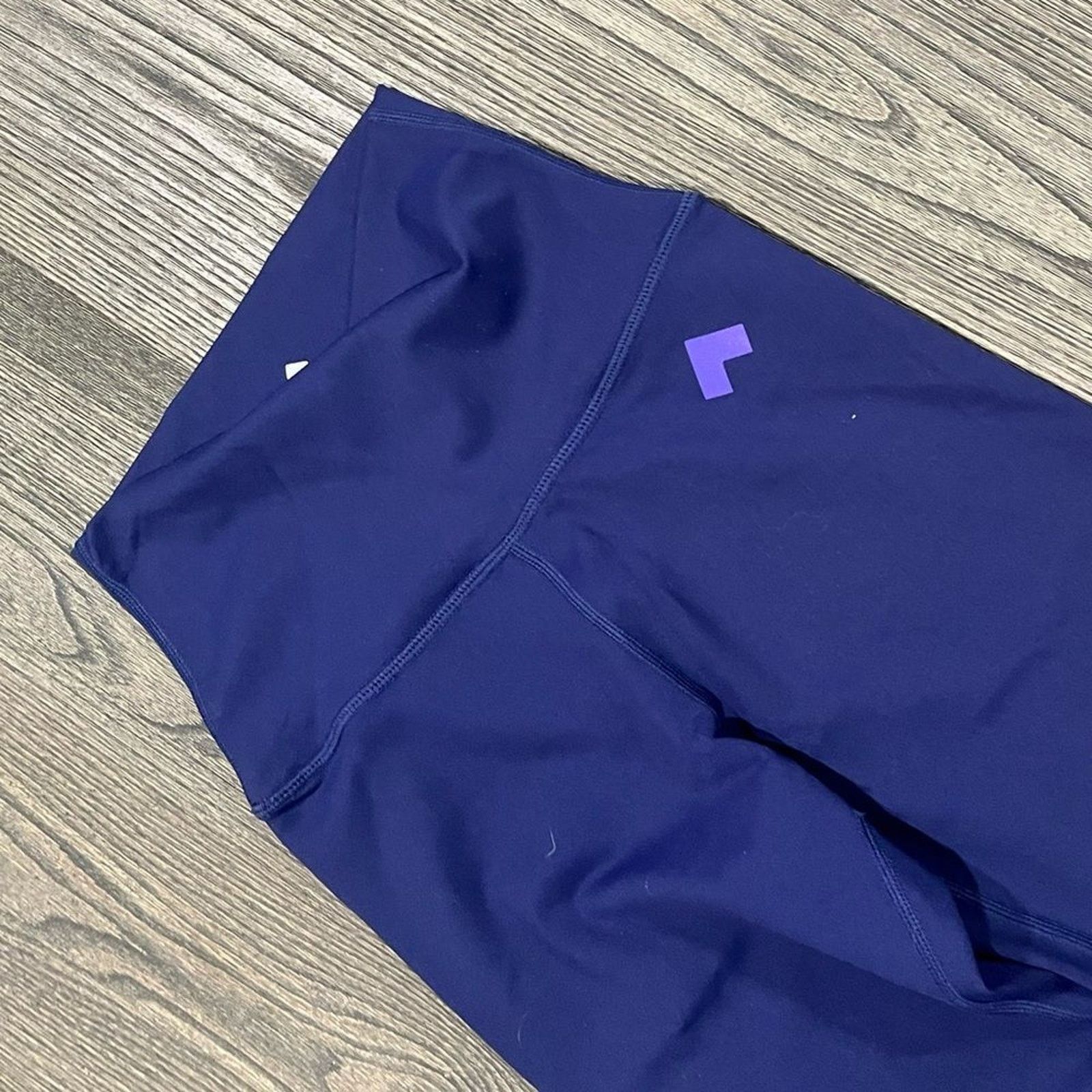 Vintage NWT Tonal Leggings High Waist Workout Pants Blue XS Size 24" / US 00 / IT 34 - 5 Thumbnail