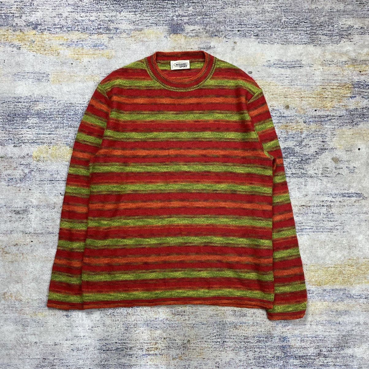 Missoni × Vintage missoni sport wool stripes knit sweater Size US S / EU 44-46 / 1 - 1 Thumbnail
