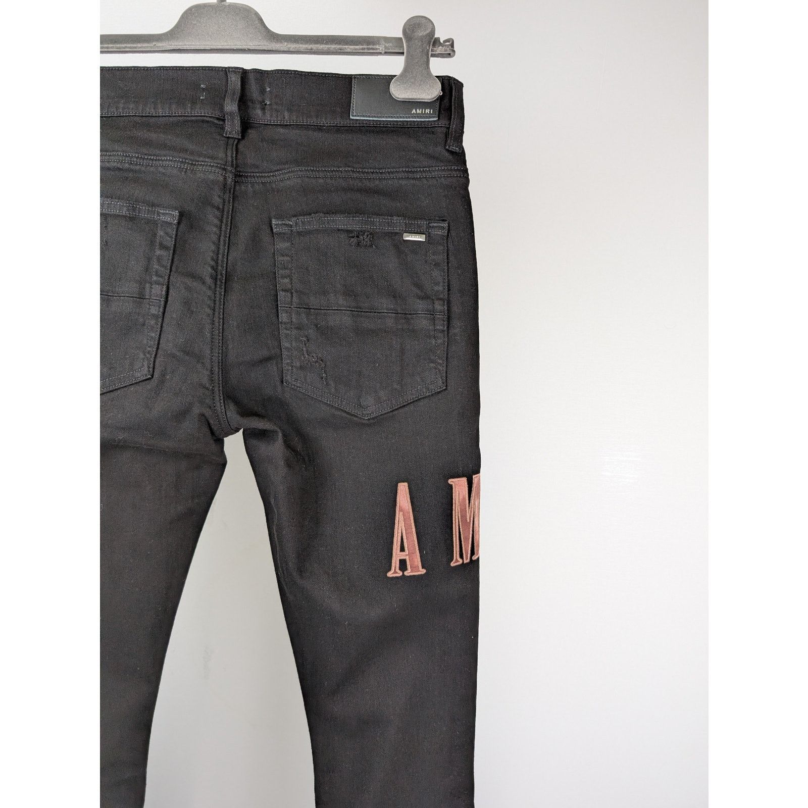 Amiri o1rshd1 Tie Dye Core Logo Jean in Black Size US 31 - 12 Thumbnail