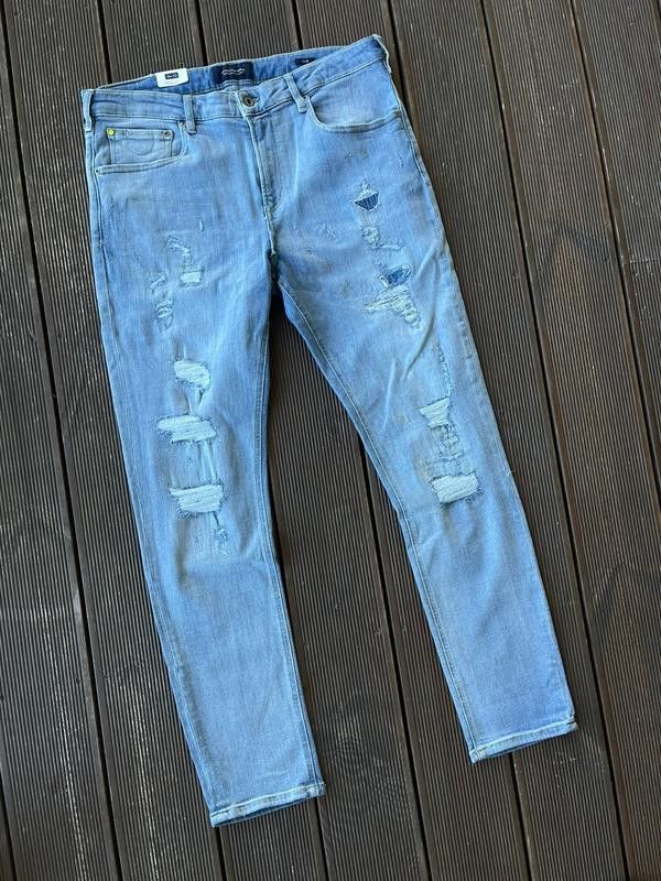 Scotch & Soda Rip style Washed Blue Jeans by Scotch&soda Size US 31 - 1 Thumbnail