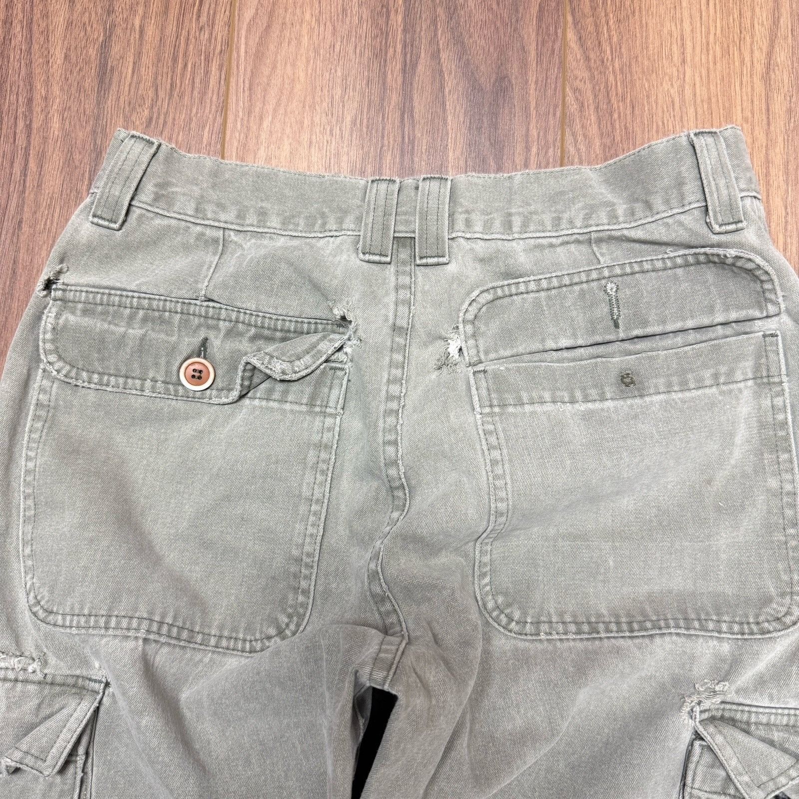 Billabong Vintage 90s Billabong Baggy Cargo Pants Mens 32 (30x30.5) Gr Size US 32 / EU 48 - 9 Thumbnail