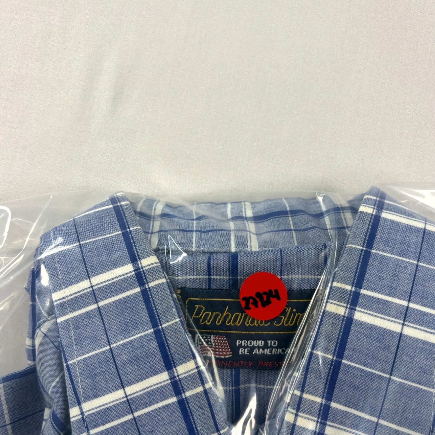 Vintage VINTAGE Panhandle Slim Shirt Mens 16.5 Blue Plaid Pearl Snap Up Western USA Made Size US XL / EU 56 / 4 - 8 Thumbnail