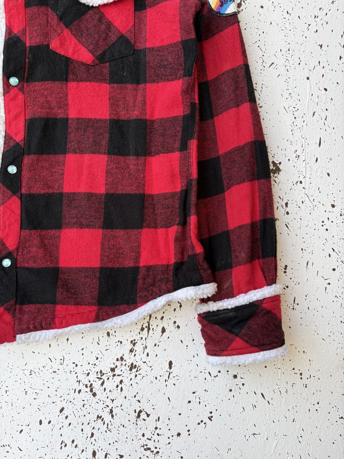 Japanese Brand Christmas Theme Sherpa Paneled Tartan Patches California USA Size US M / EU 48-50 / 2 - 4 Thumbnail