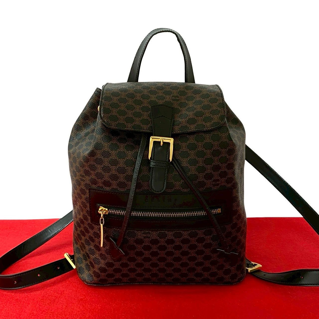 Collection Celine Back Pack Celine Backpack Black Leather