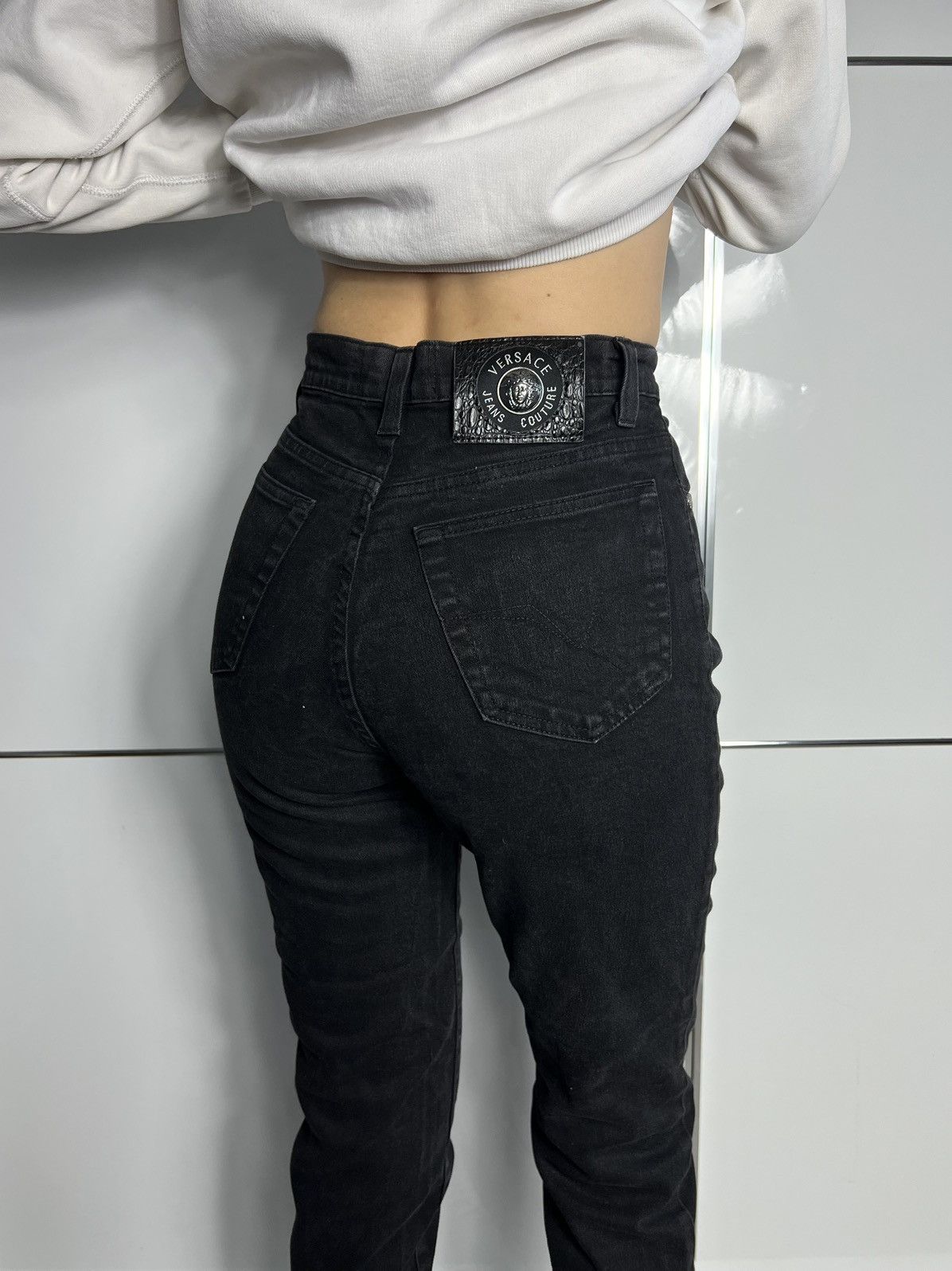 Versace Jeans Couture × Vintage Versace Jeans Couture vintage 90's trousers for women Size 27" / US 4 / IT 40 - 1 Thumbnail