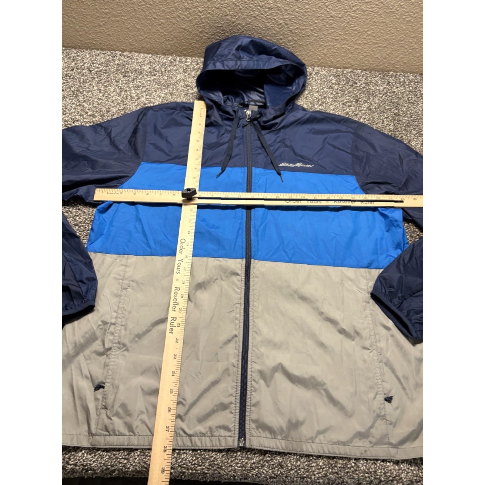 Eddie Bauer Eddie Bauer Windbreaker Jacket Men L Hooded Packable Blue Zip Lightweight Size US L / EU 52-54 / 3 - 5 Thumbnail