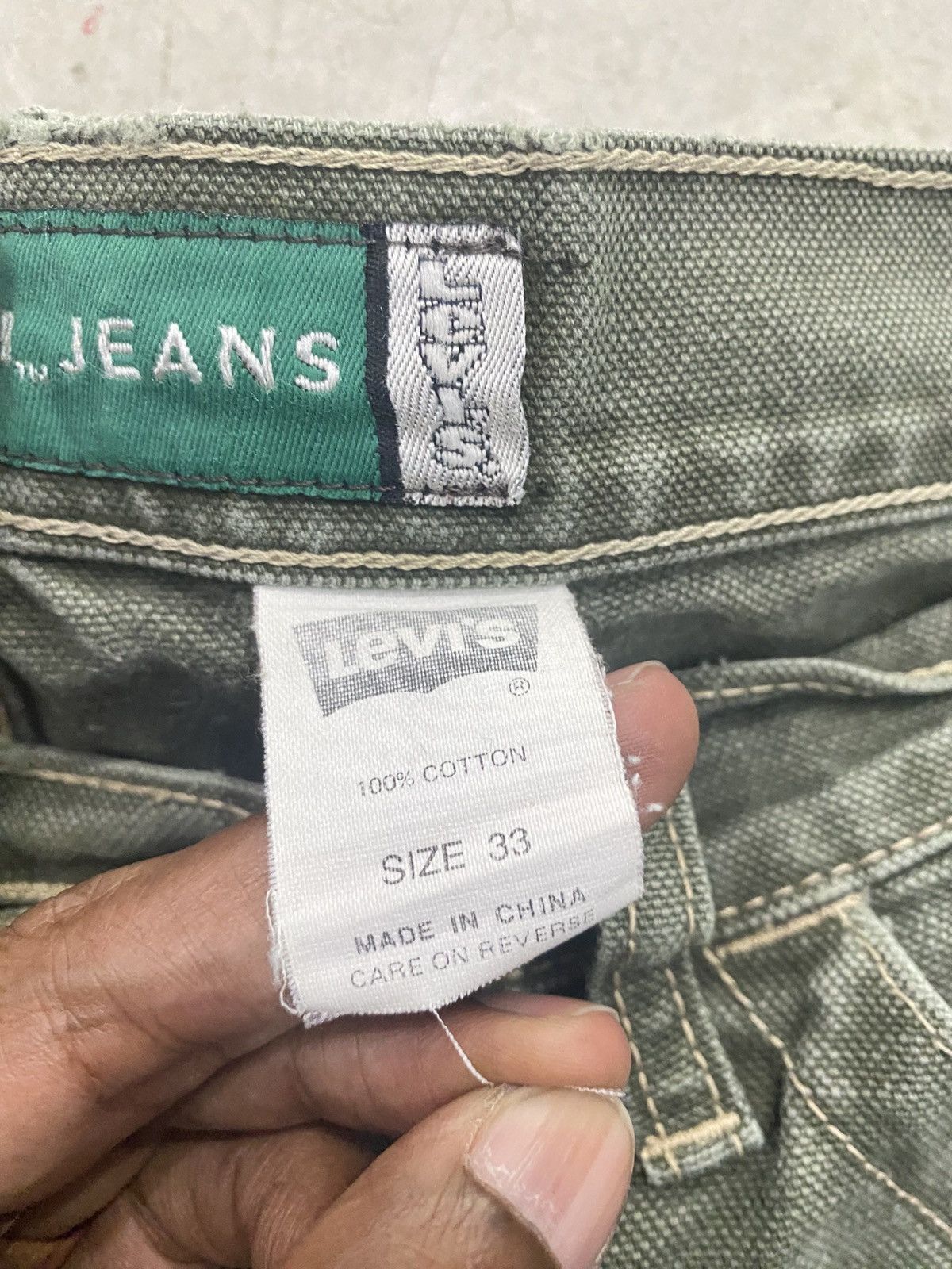 Levi's Vintage Clothing LEVI'S SILVERTAB DUNGAREE SHORTS Size US 33 - 5 Thumbnail
