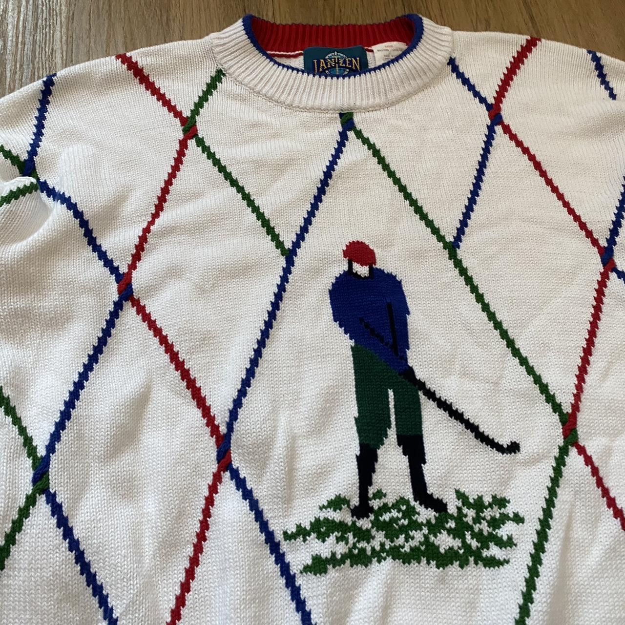 Other 80s 90s Boxy vintage golf knit sweater golf Size US L / EU 52-54 / 3 - 2 Thumbnail