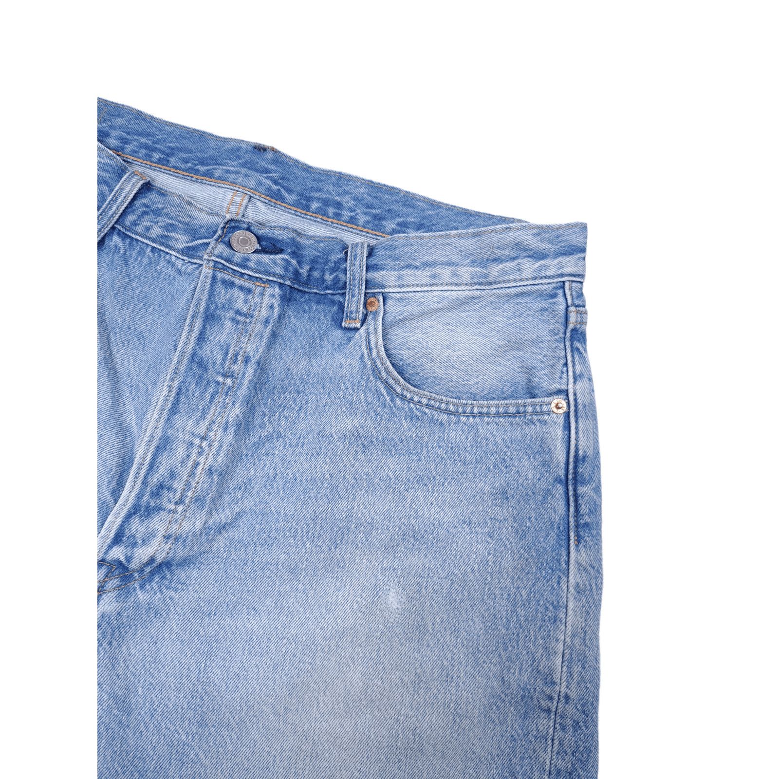 Levi's × Levi's Vintage Clothing Vintage Levis 501 Distressed Ripped Shorts Denim Jorts Size US 36 / EU 52 - 7 Thumbnail