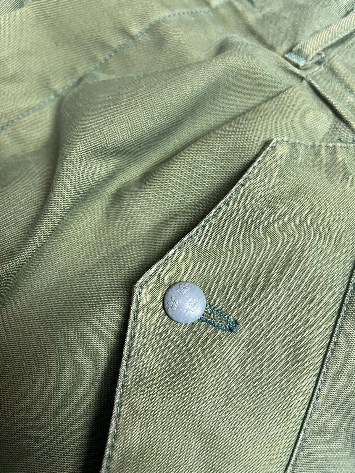 Vintage Vintage 90s avant garde swedish flared army pants khaki Size US 36 / EU 52 - 5 Thumbnail