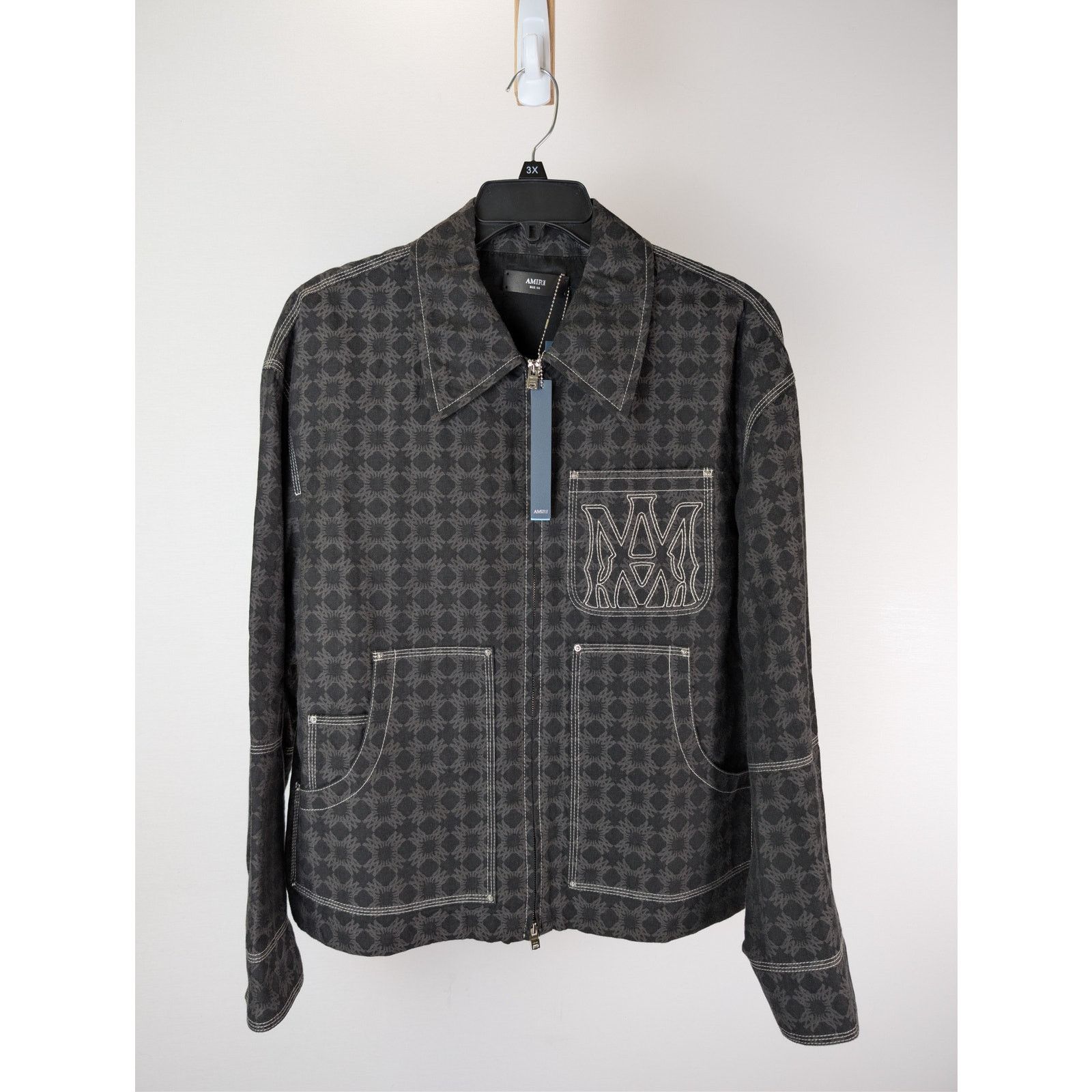 Amiri o1rshd1 MA Quad Work Jacket in Black Size US M / EU 48-50 / 2 - 2 Thumbnail