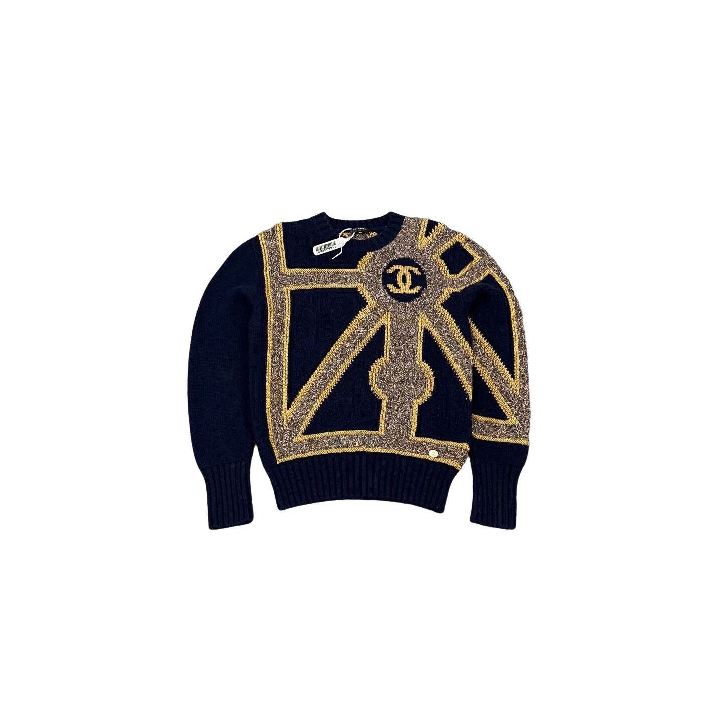 Chanel Chanel Castle Collection CC Logo Sweater 36 Size XS / US 0-2 / IT 36-38 - 1 Thumbnail