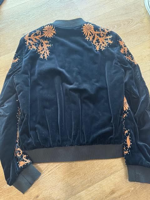 Dries Van Noten Dries Van Noten FW18 Blue Sequin Embroidered Bomber Jacker Size US M / EU 48-50 / 2 - 4 Thumbnail
