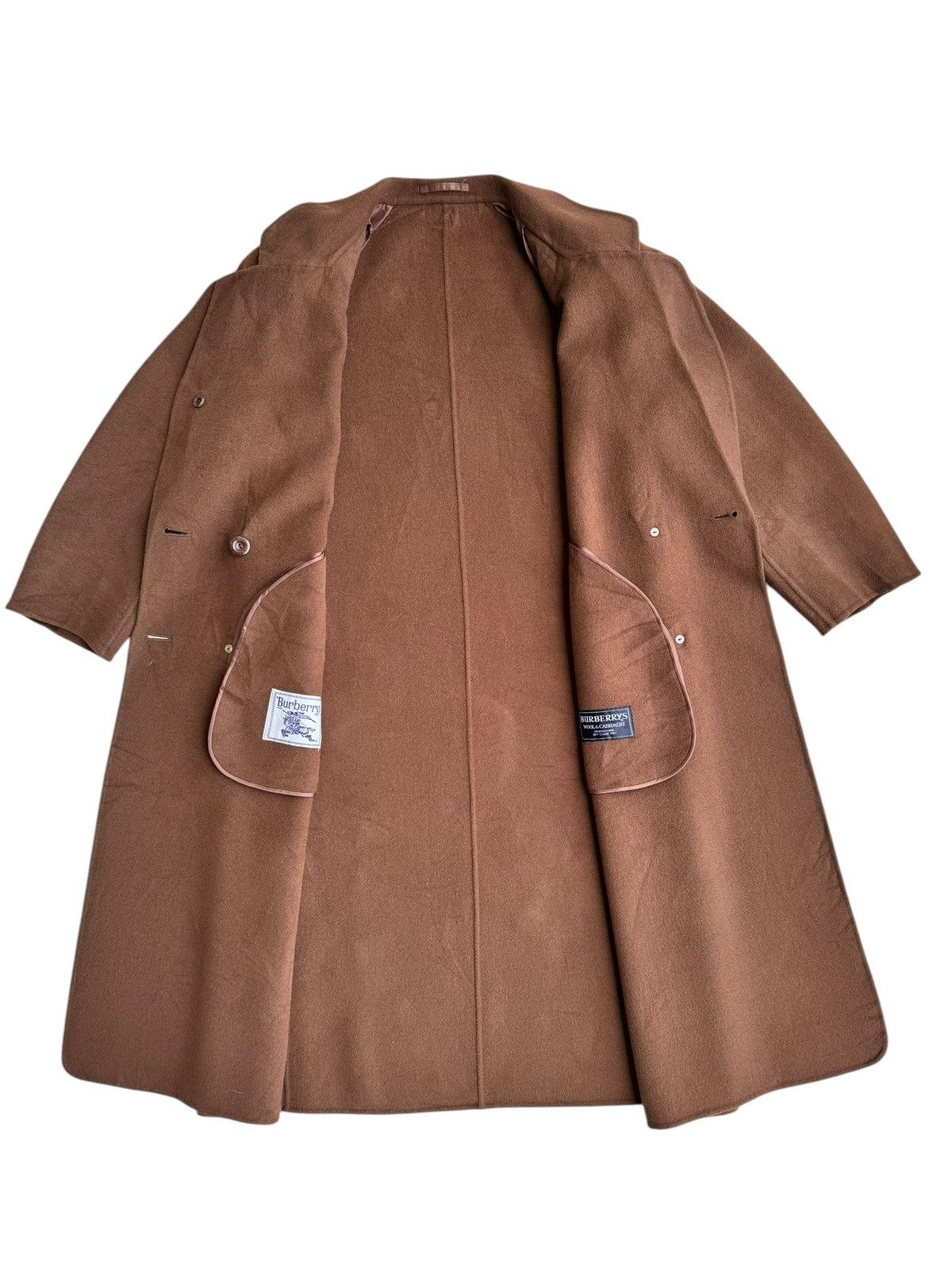 Burberry 🔥 Vintage Burberrys Wool&Cashmere 9AB2 Long Coat Jacket Size M / US 6-8 / IT 42-44 - 6 Thumbnail