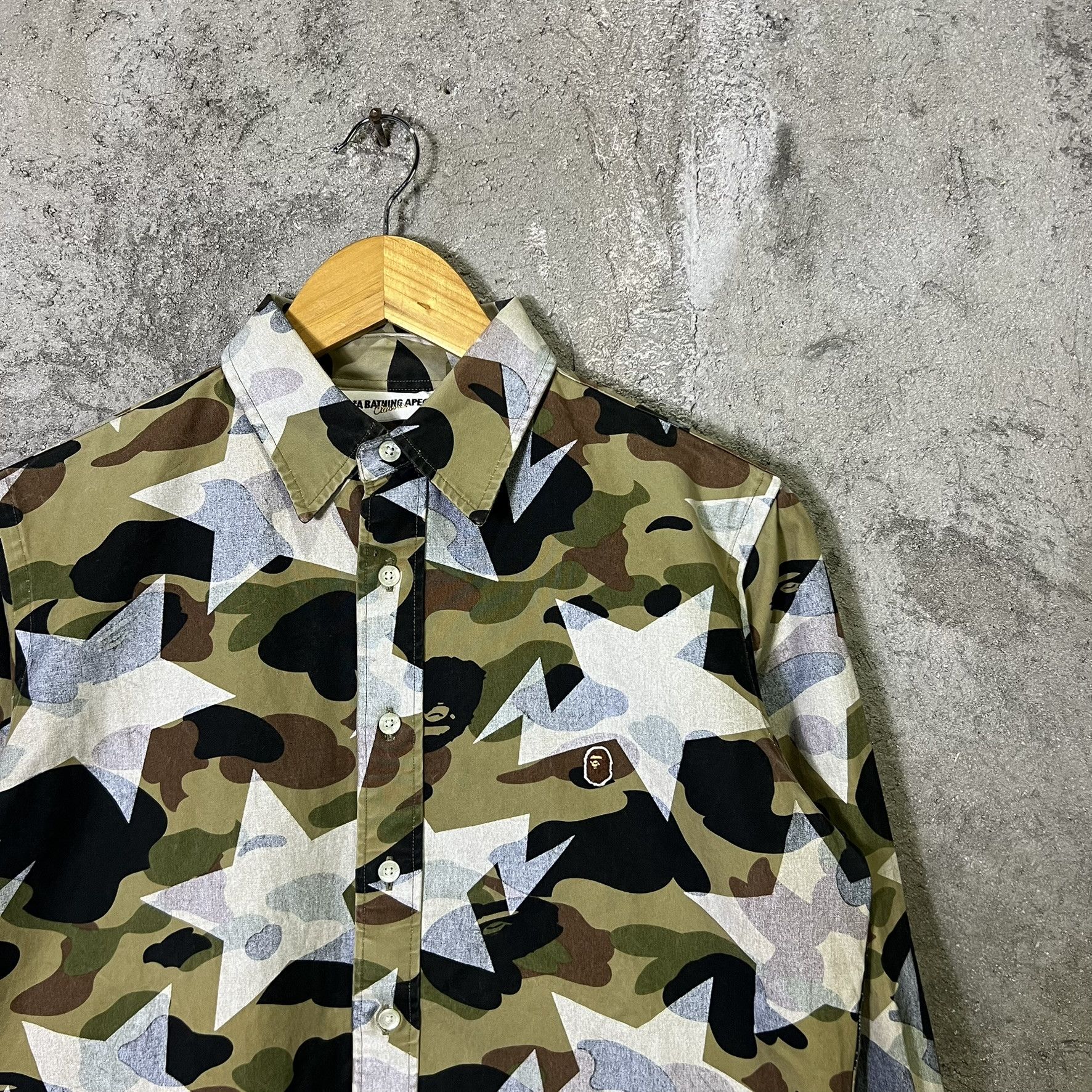 Bape A Bathing APE Long Sleeve Sta Camo Pattern Size US M / EU 48-50 / 2 - 3 Thumbnail