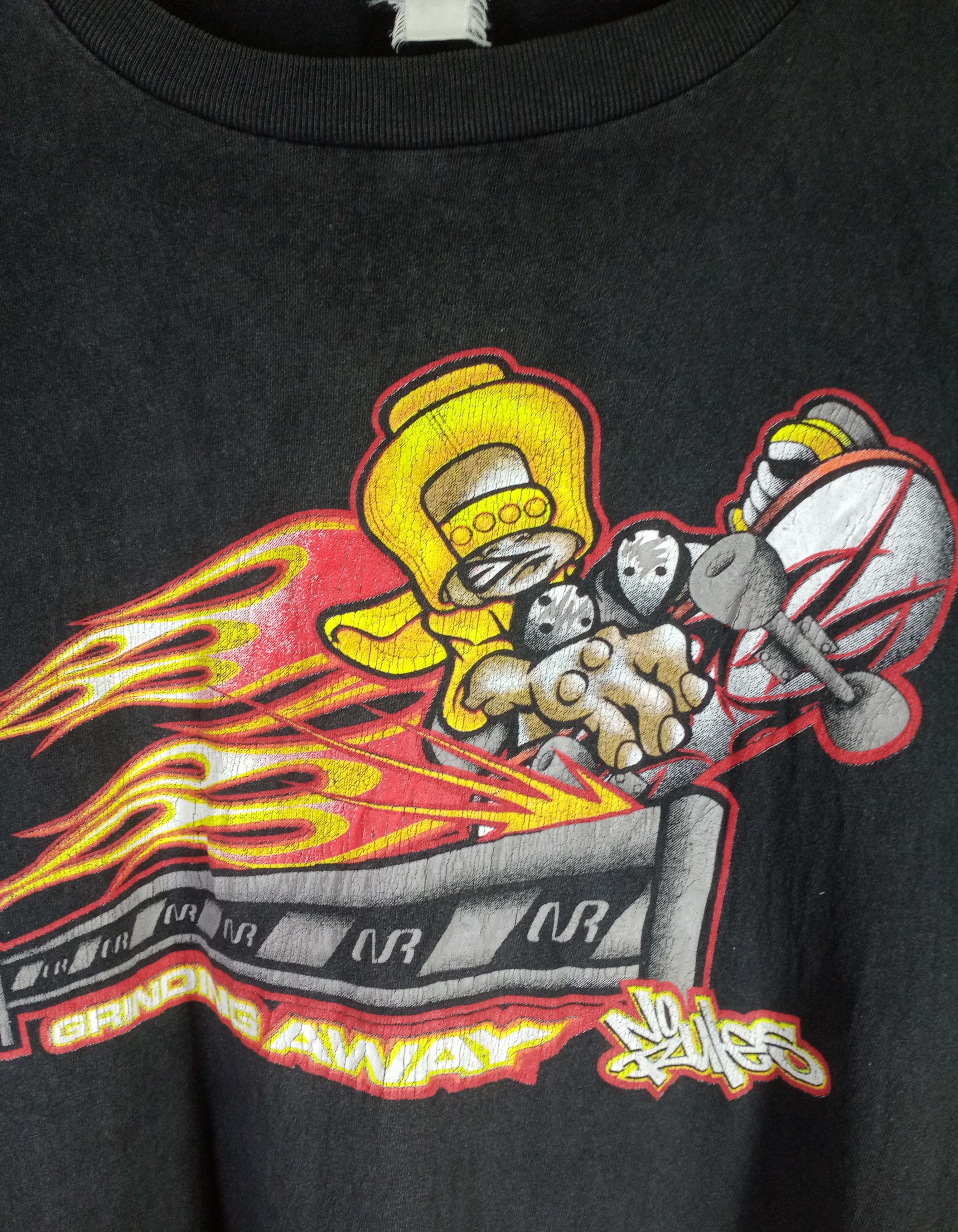 Shorty's Skateboards Rare Vintage No Rules Grinding Away Skateboarding Tshirt Size US L / EU 52-54 / 3 - 3 Thumbnail