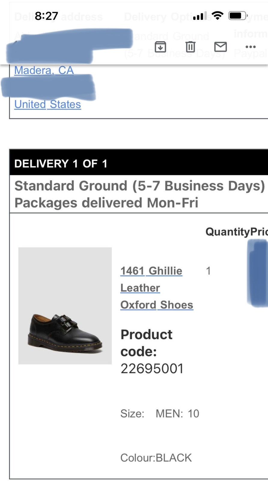 Dr. Martens × Oxford Doc Martens 1461 Ghillie Leather Oxford