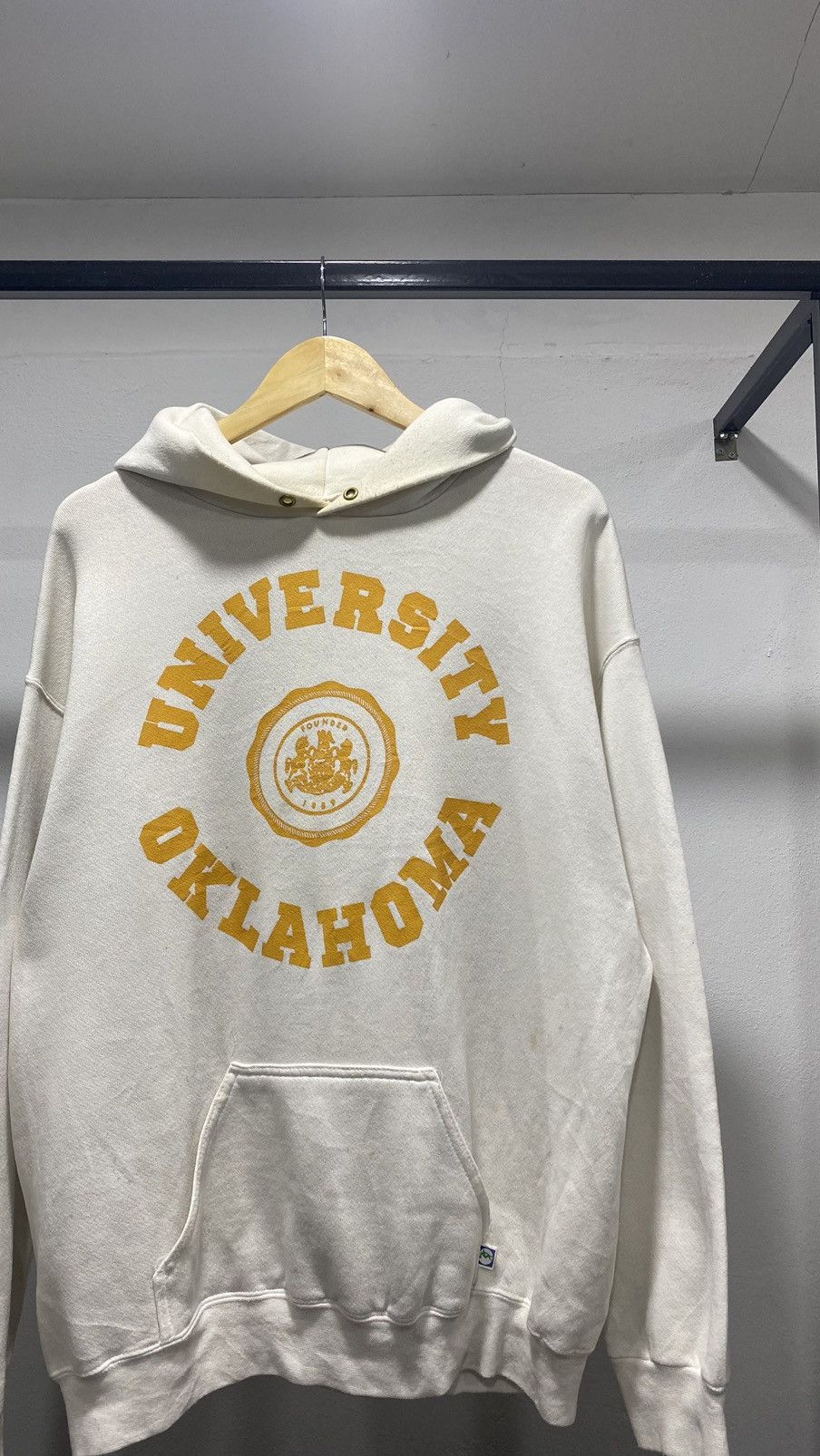 Vintage DISCUS UNIVERSITY PULLOVER HOODIE Size US L / EU 52-54 / 3 - 3 Thumbnail