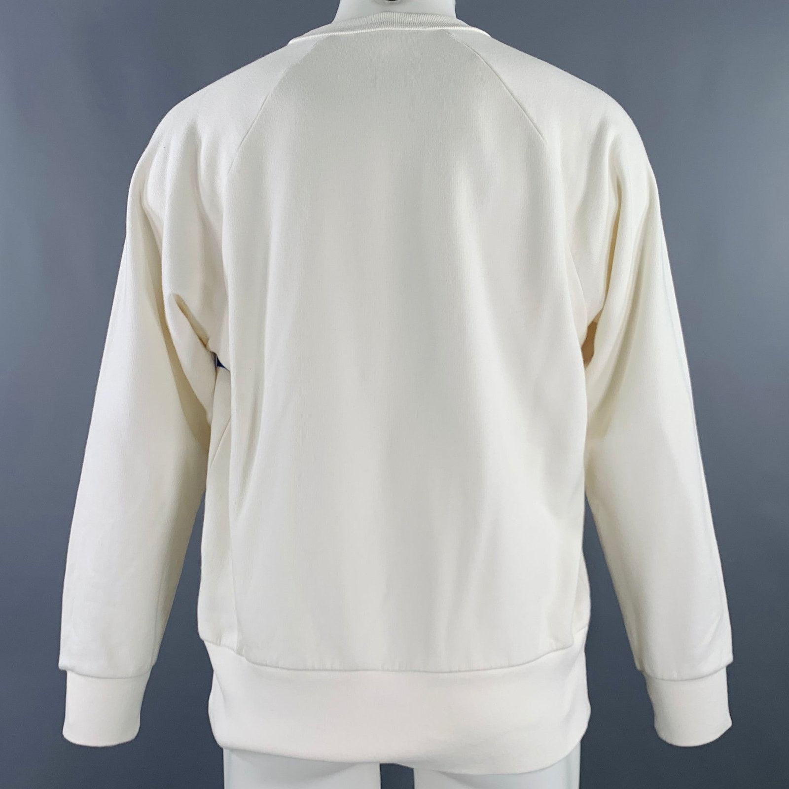 Givenchy S Cream Red Cotton -GV World Tour- Graphic Sweatshirt Size US S / EU 44-46 / 1 - 3 Thumbnail