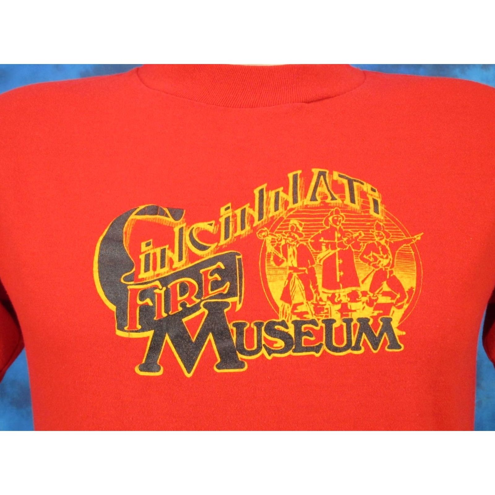 Vintage VINTAGE 80s CINCINNATI FIRE MUSEUM T-Shirt SMALL ohio fighter Men Red Size US S / EU 44-46 / 1 - 4 Thumbnail