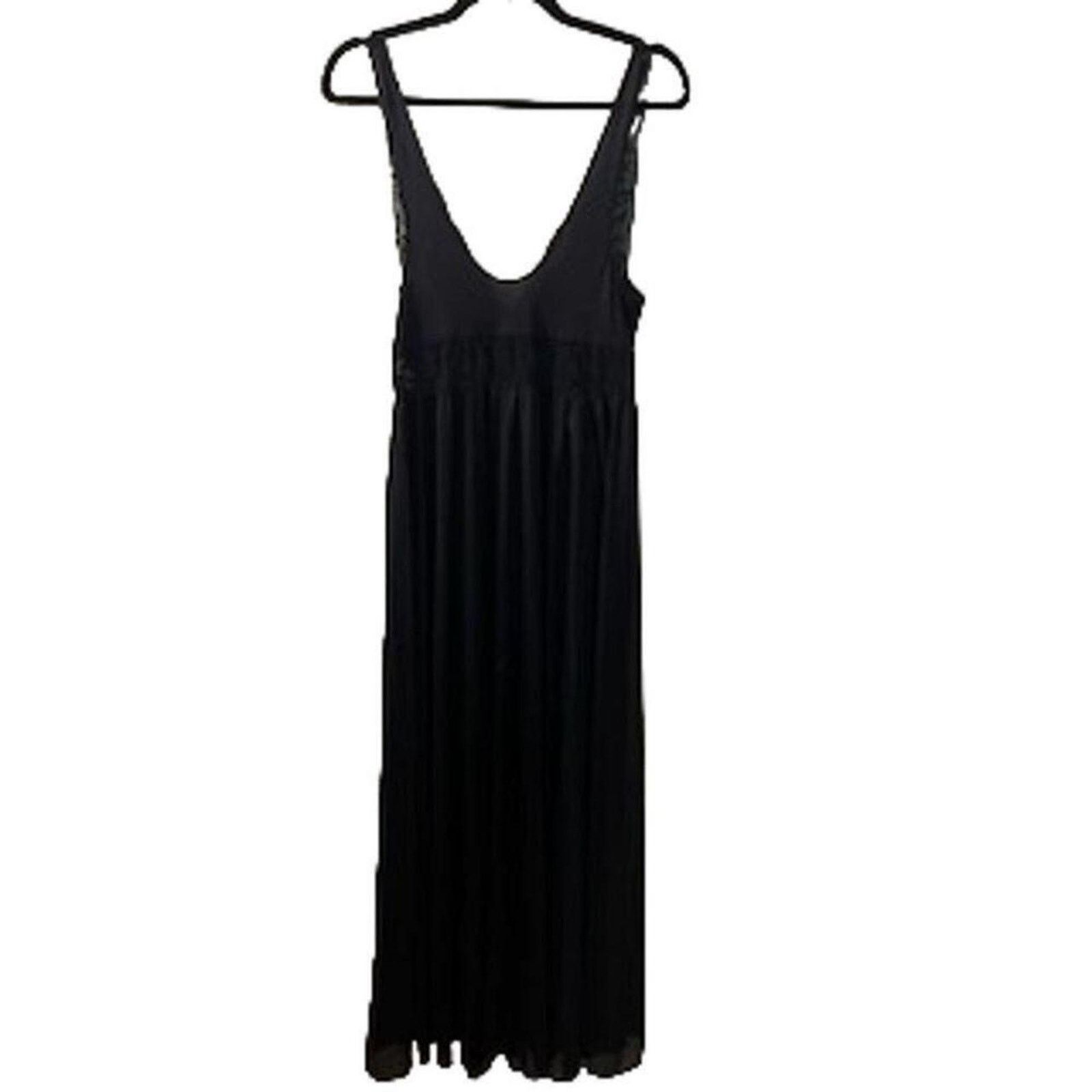 The Unbranded Brand Shadowline vintage lace nightgown black Size ONE SIZE - 2 Thumbnail