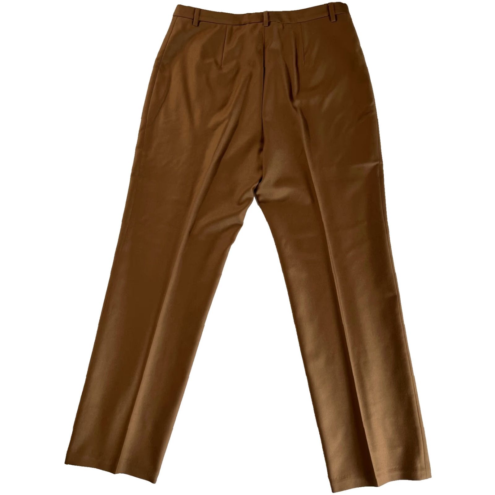 Vintage VINTAGE Bernard Zins Paris Wool Cashmere Pants Womens Sz 10 Brown 33 in Inseam 29.5 in Dress Pants City Preppy Business Women's Size 32" / US 10 / IT 46 - 3 Thumbnail