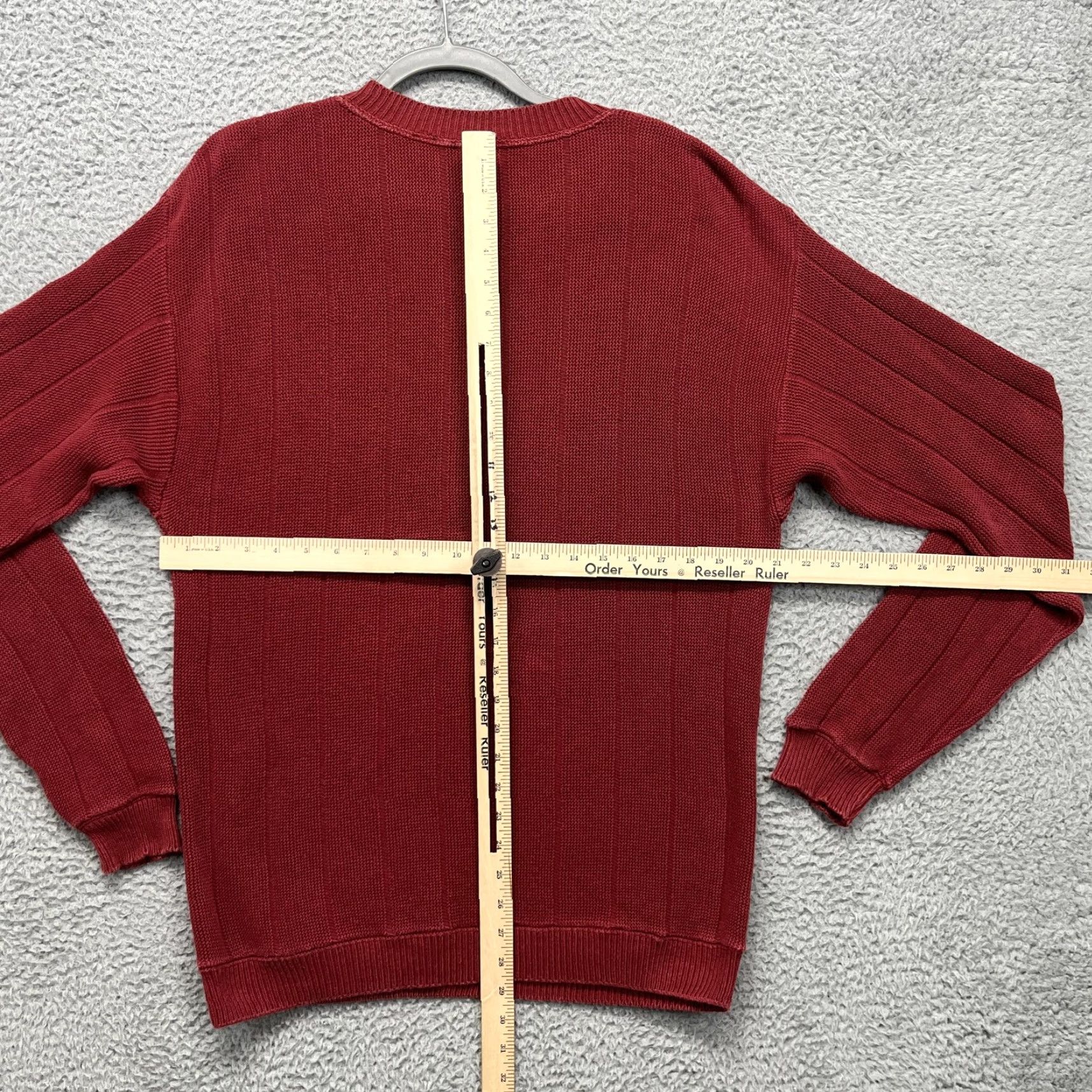 Izod VINTAGE IZOD Sweater Mens Small Red 100% Cotton Crewneck Knit Logo USA 80s 90s Size US S / EU 44-46 / 1 - 7 Thumbnail