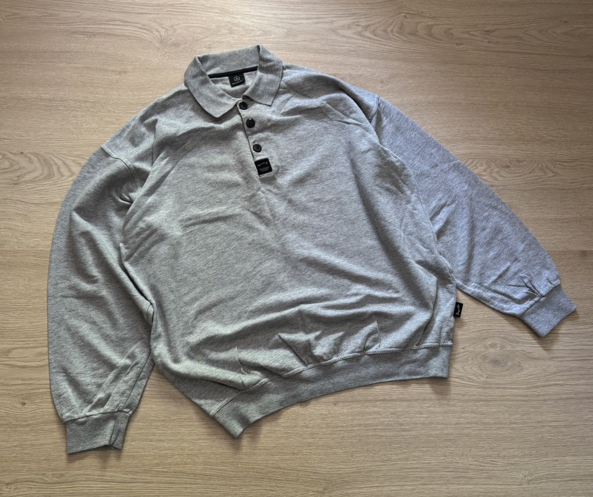 Mercedes-Benz Vintage 90’s Mercedes Benz Baggy Racing Polo y2k Sweatshirt Size US XL / EU 56 / 4 - 1 Thumbnail