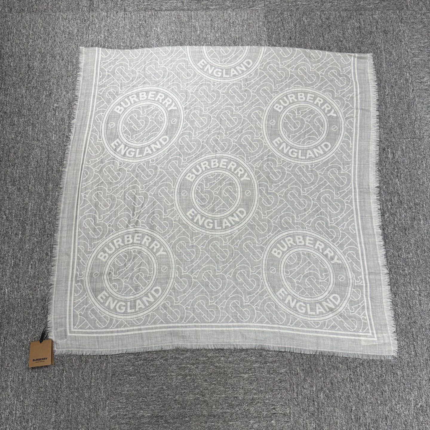 Burberry Burberry Metal Montage Cashmere Scarf 98NWT Stain Size ONE SIZE - 1 Thumbnail
