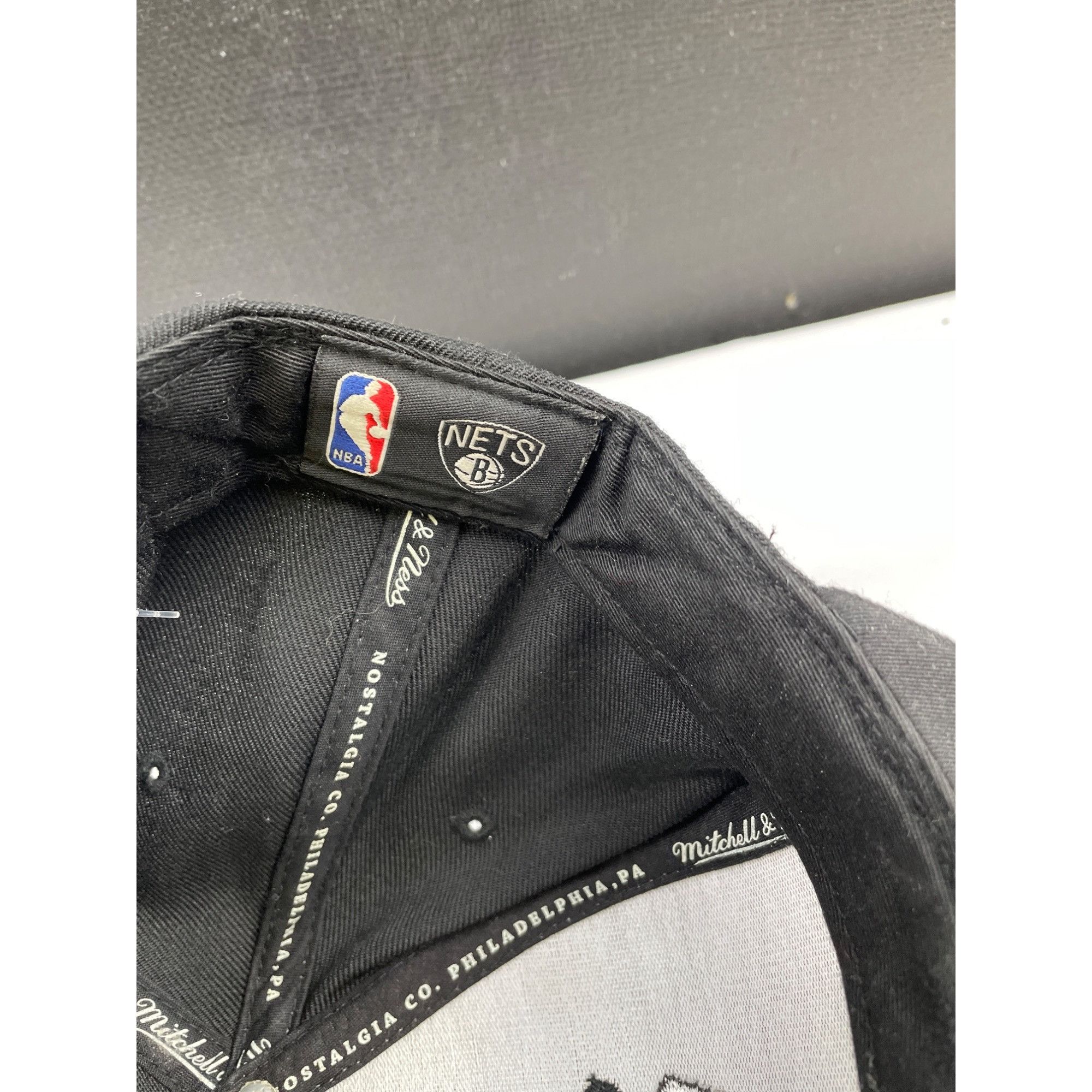 Mitchell & Ness Mitchell & Ness Nets Brooklyn Black Unisex Hat/Cap Adjustabl Size ONE SIZE - 5 Thumbnail