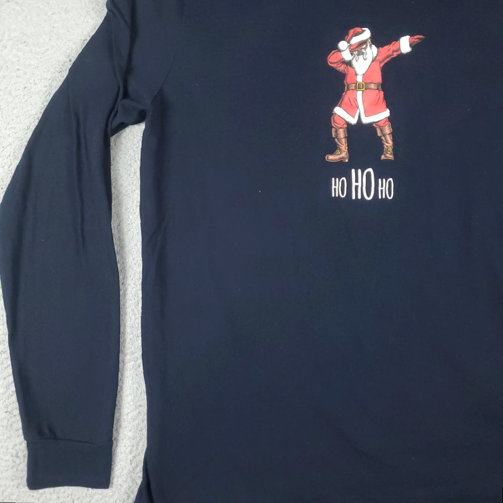 Denime Denim & Flower Ricky Singh Santa Claus Pullover Hoodie Large Navy Blue Unisex Activewear Size US L / EU 52-54 / 3 - 4 Thumbnail