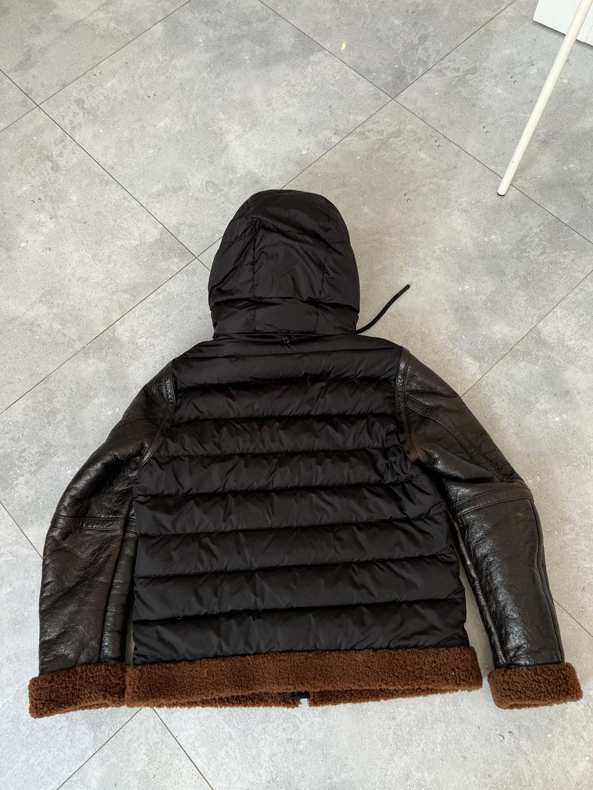 Moncler Real Leather and fur armand giubbotto Size US M / EU 48-50 / 2 - 5 Thumbnail