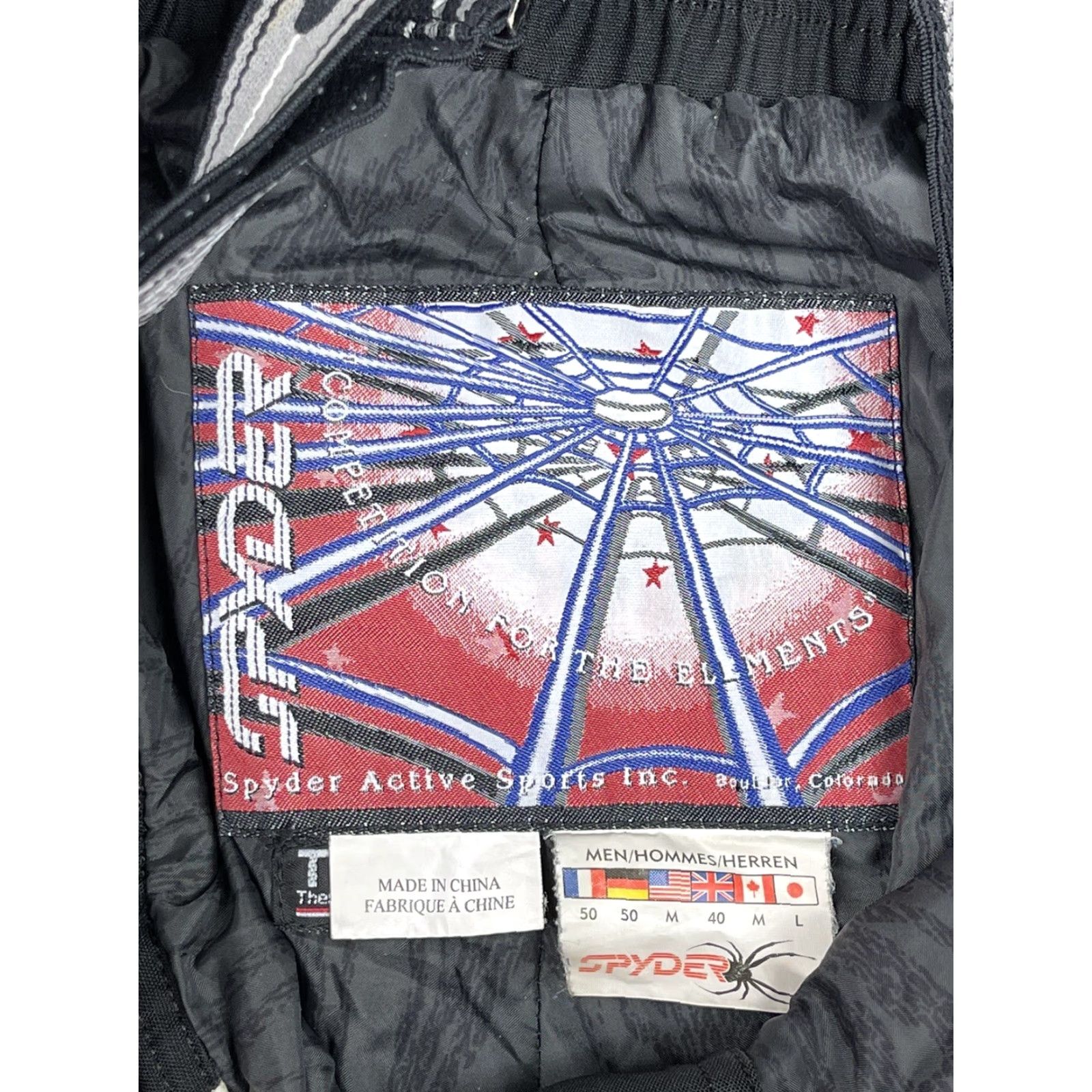Spyder VINTAGE Spyder Ski Pants Bibs Snowboard Mens Black Size M Water Resistant Zip Pockets Size US 31 - 2 Thumbnail