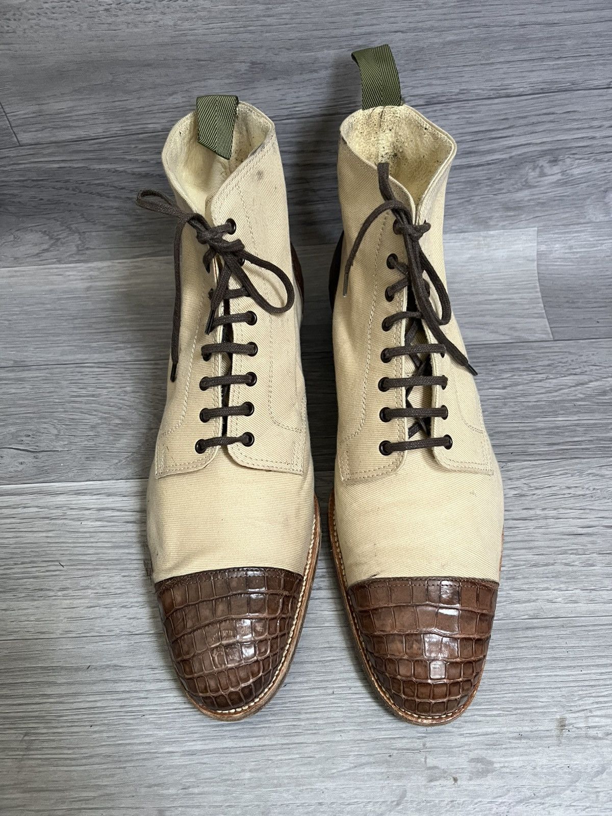 Saint Crispins Saint crispin Spectator boots croc leather boots sz 9.5 Size US 10.5 / EU 43-44 - 3 Thumbnail