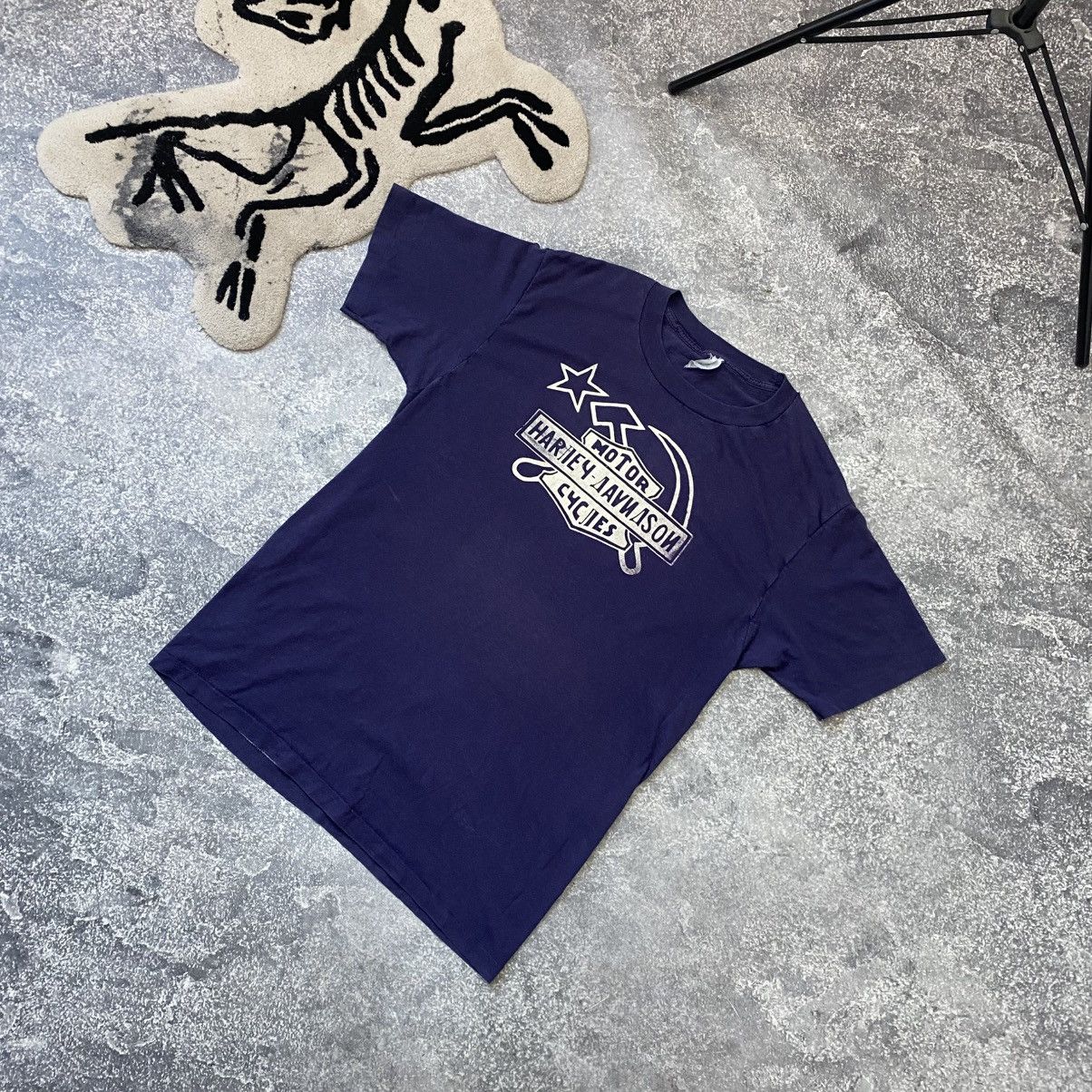 Harley Davidson Vintage Harley Davidson Big Logo 90’s single stitch tee Size US L / EU 52-54 / 3 - 1 Thumbnail