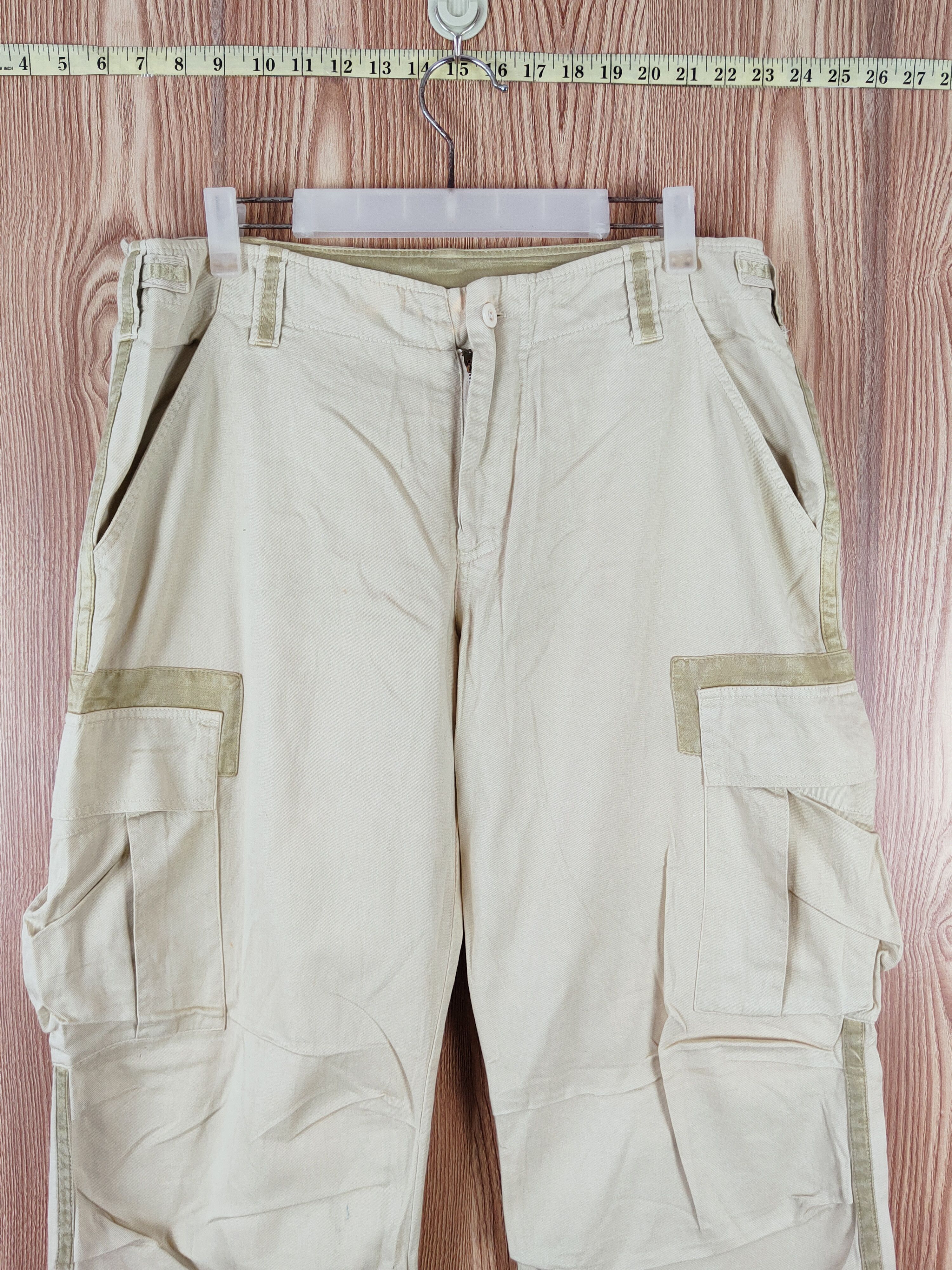 Japanese Brand D Johny Was Green Multipocket Tactical Cargo Pants #W525 Size US 32 / EU 48 - 2 Thumbnail