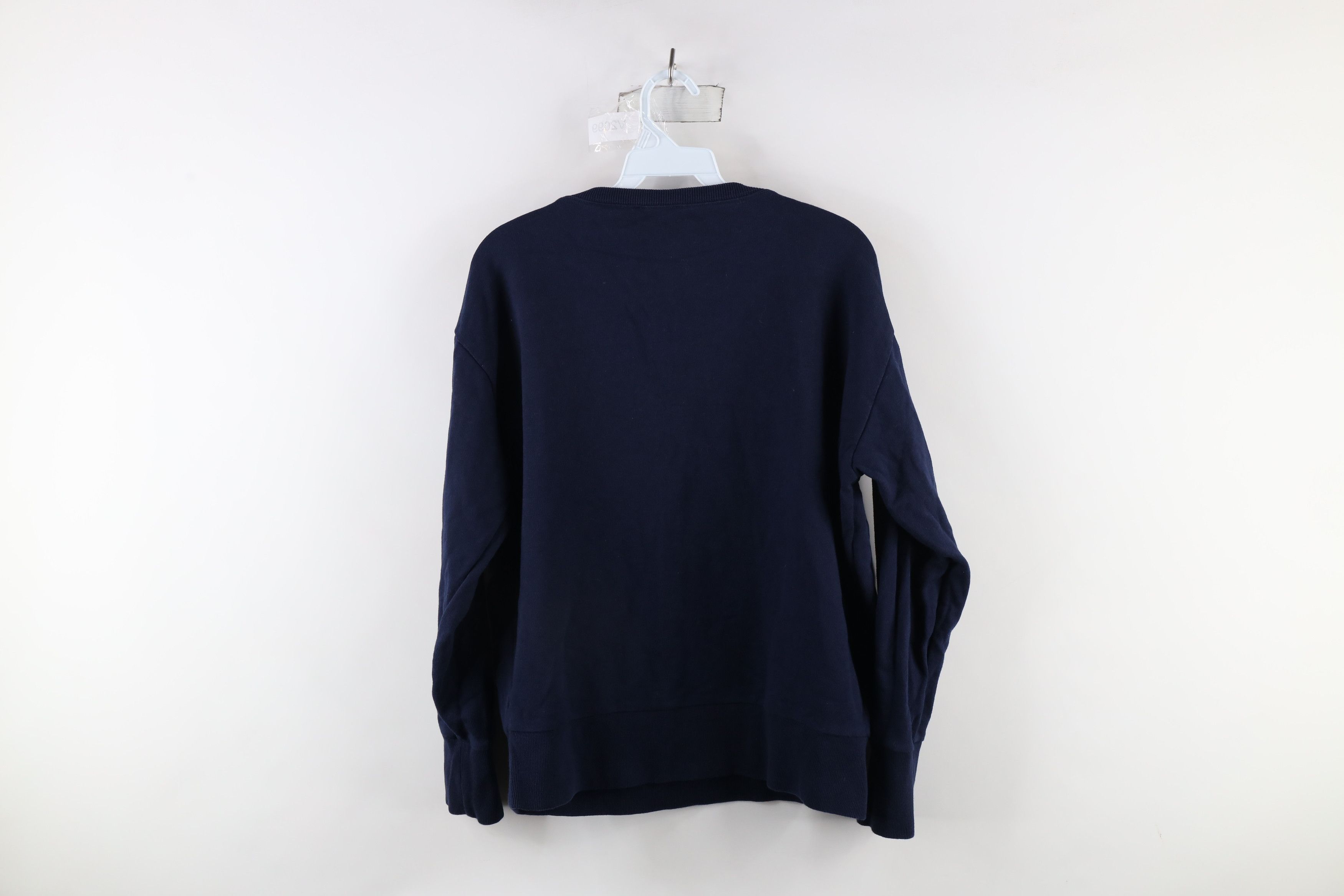 J.Crew × Vintage J Crew Floral Flower Crewneck Sweatshirt Navy Blue Size M / US 6-8 / IT 42-44 - 7 Thumbnail