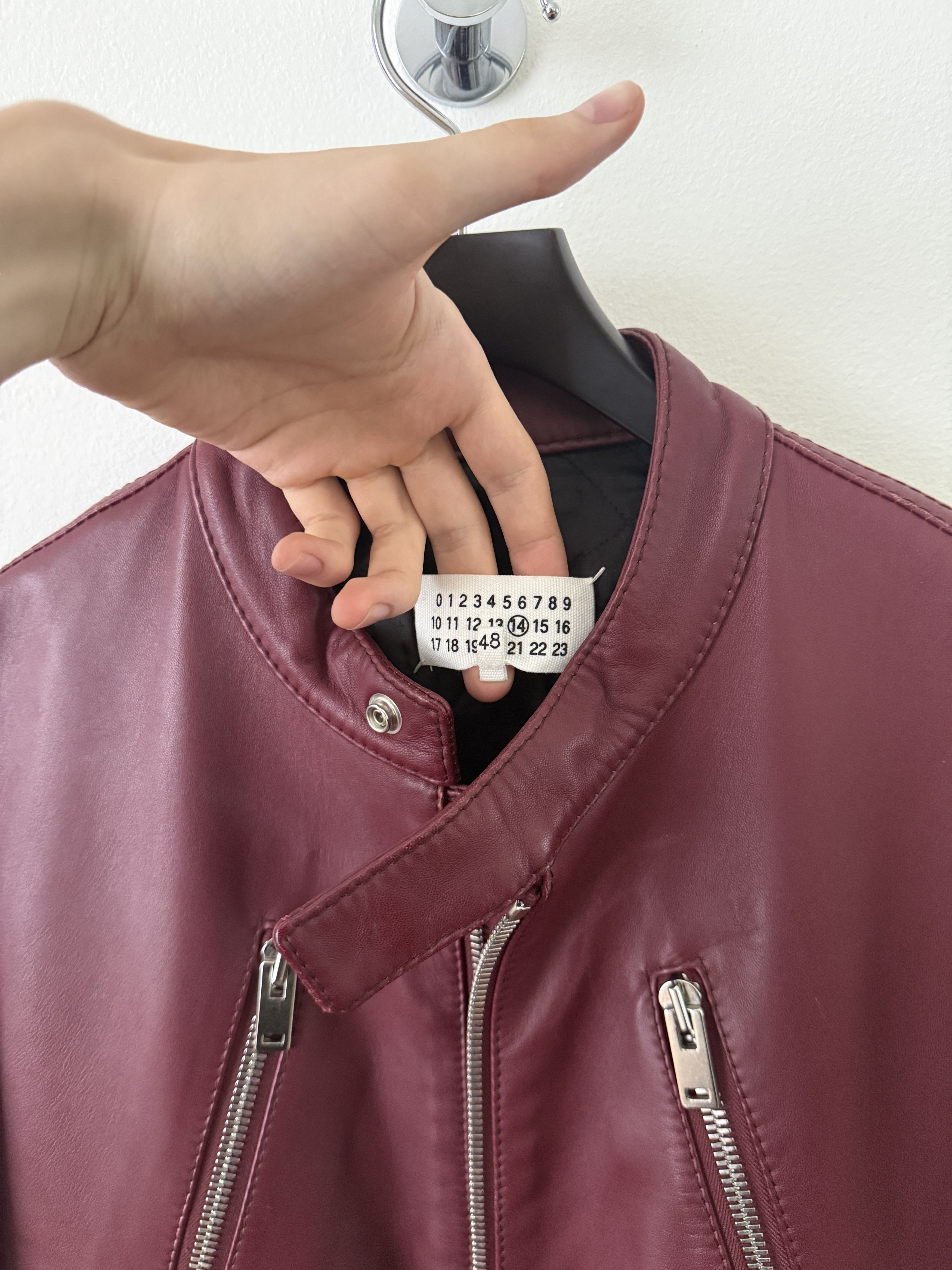 Maison Margiela 2015 5 Zip Leather Moto Jacket Size US M / EU 48-50 / 2 - 8 Thumbnail