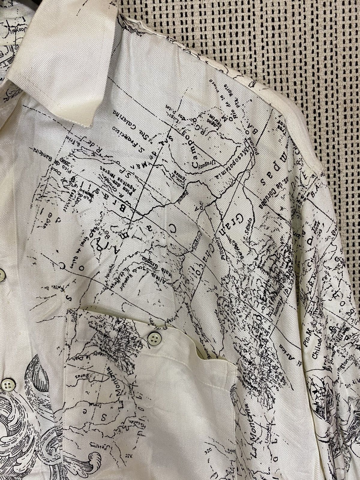 Designer × Vintage 🔥Vintage kayak shirt button ups maps design Size US S / EU 44-46 / 1 - 2 Thumbnail