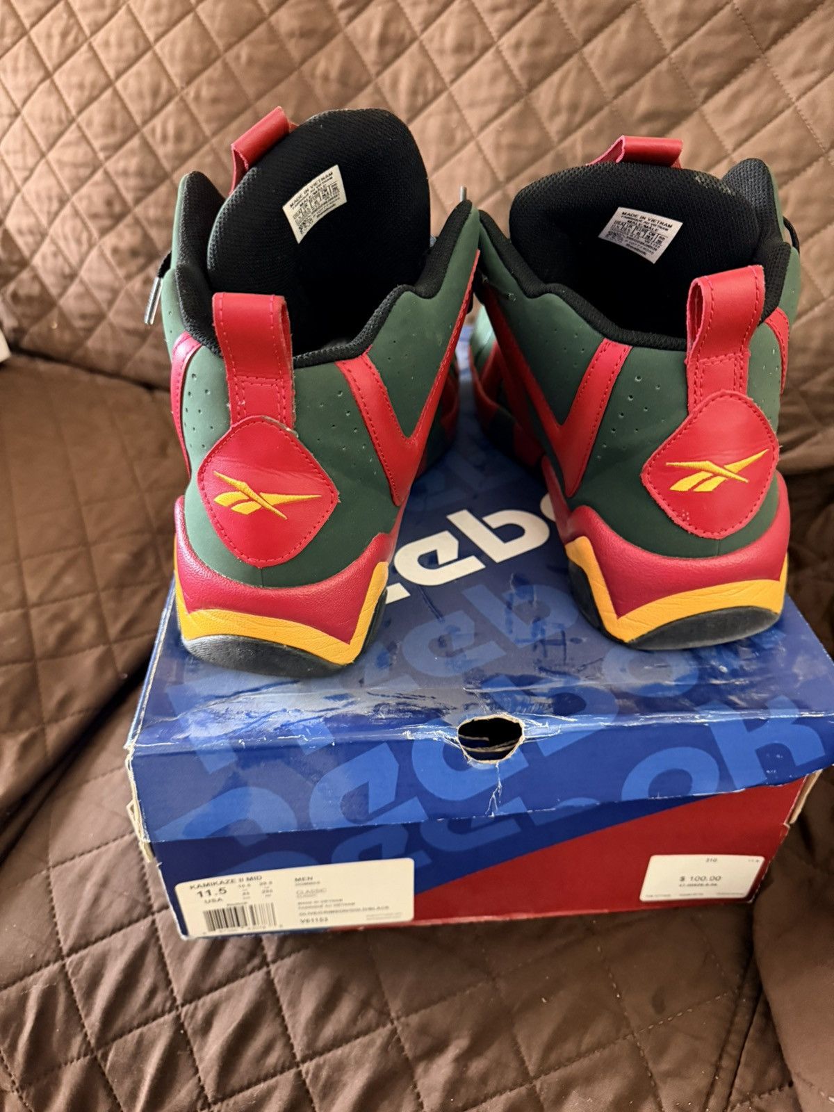 Reebok Reebok kamikaze 2 mid Size US 11.5 / EU 44-45 - 3 Thumbnail