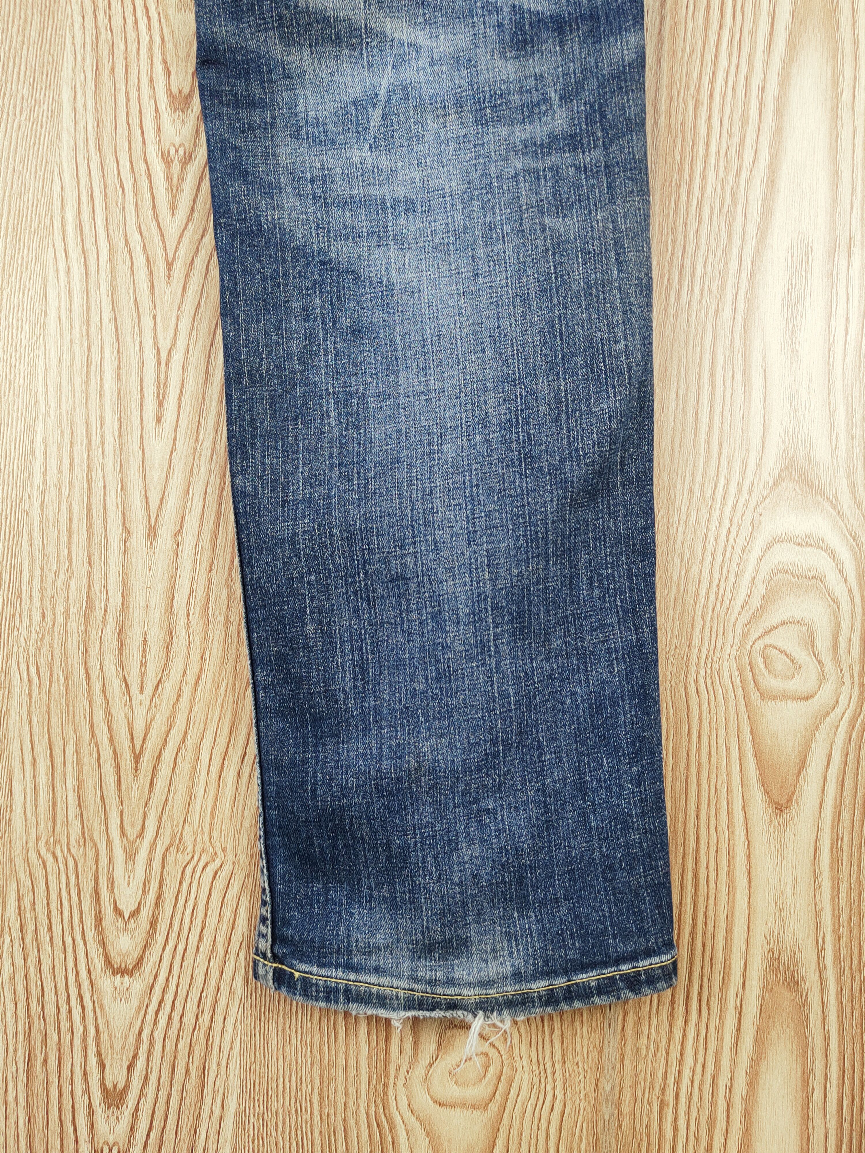 Japanese Brand Japanese Brand Dark Blue Faded Ripped Jeans #S2735 Size US 32 / EU 48 - 12 Thumbnail
