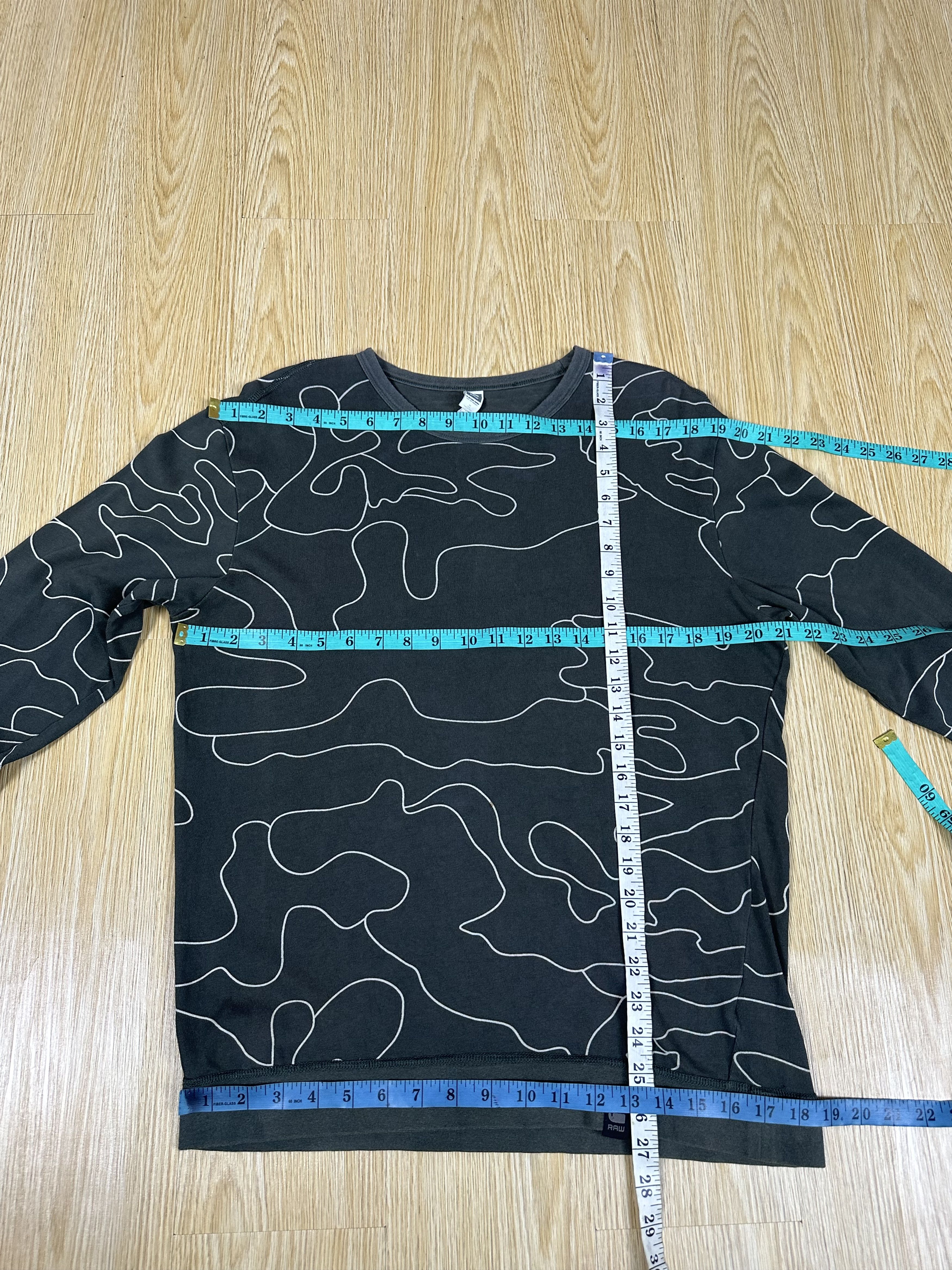 G-Star Gstar Wave Fullprint Longsleeve Shirt A331 Size US L / EU 52-54 / 3 - 5 Thumbnail