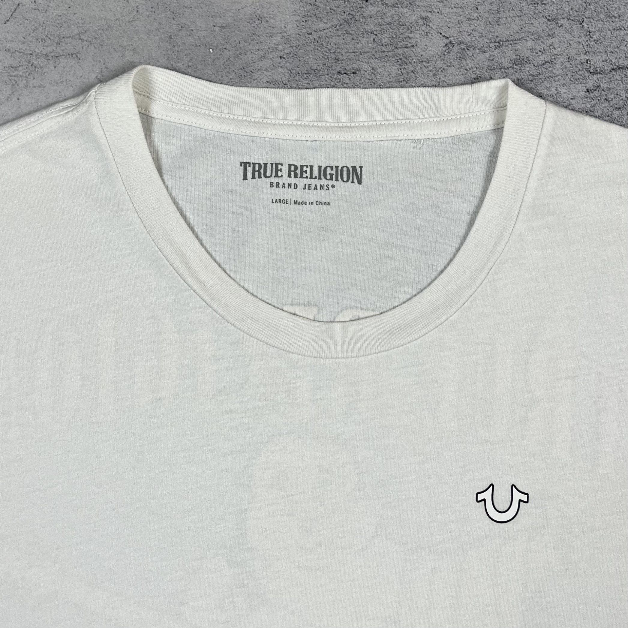 True Religion True Religion Y2K Buddha Big Logo Japanese T Shirt Size US L / EU 52-54 / 3 - 14 Thumbnail