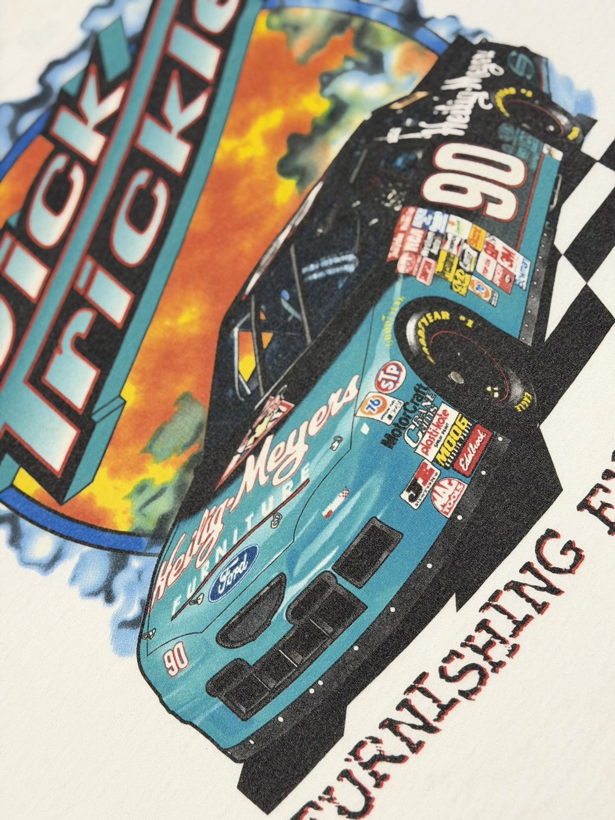NASCAR Vintage 90s Dick Trickle Fan Club 1997 Racing Tee XXL NASCAR Size US XXL / EU 58 / 5 - 7 Thumbnail
