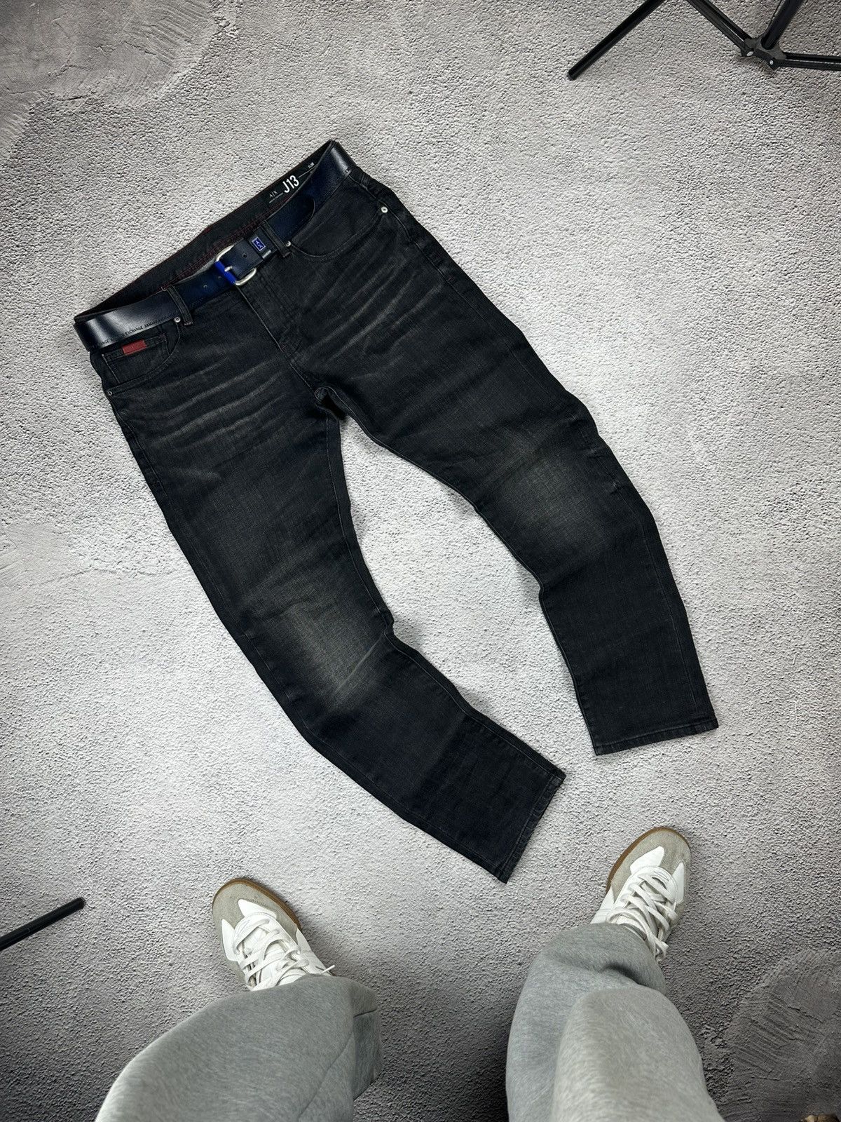 Armani Exchange Armani Exchange Slim Denim Jeans + Armani Leather Belts Y2K Size US 34 / EU 50 - 1 Thumbnail